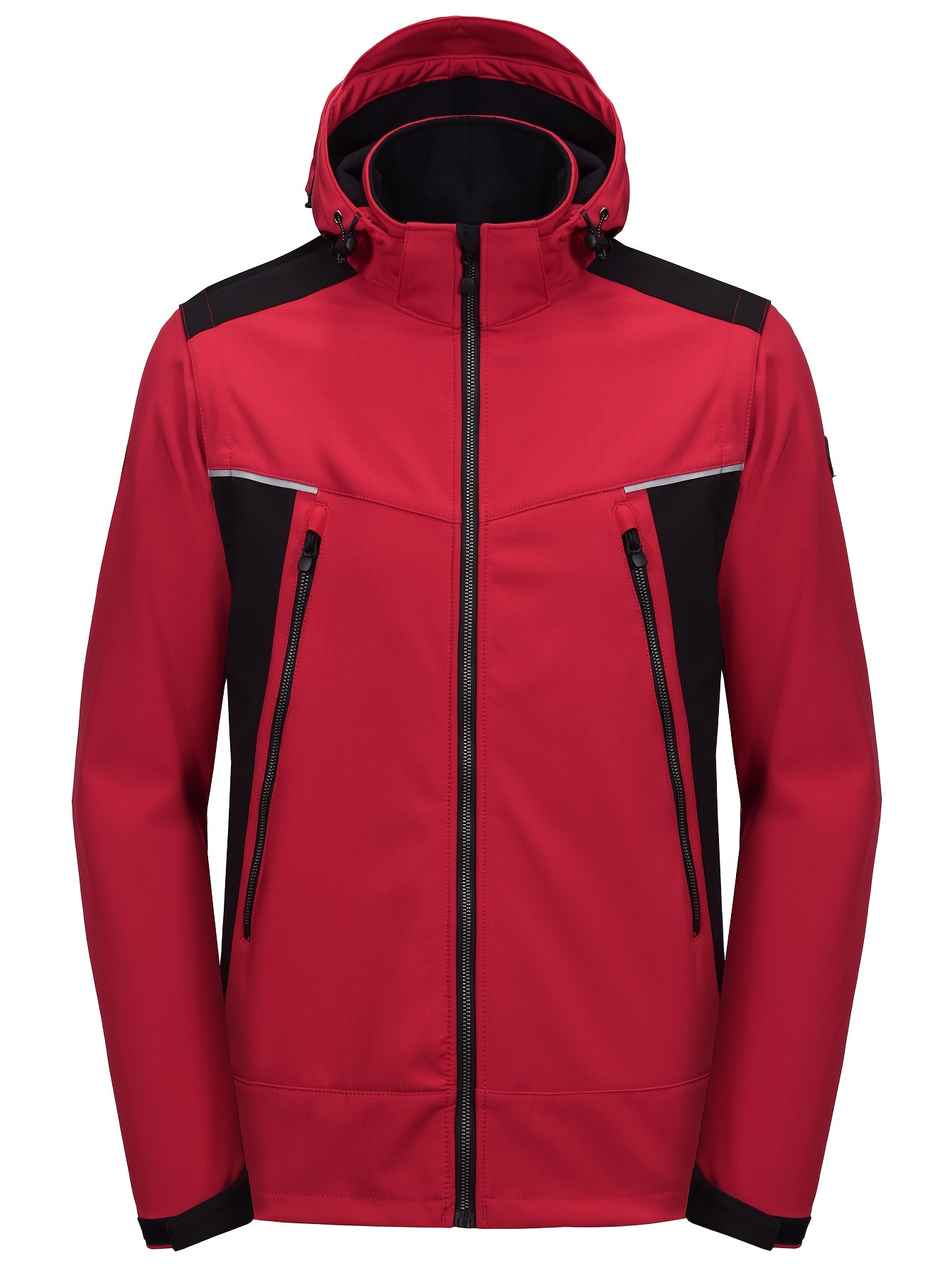 Men's Detachable Sleeves & Hood Softshell Jacket