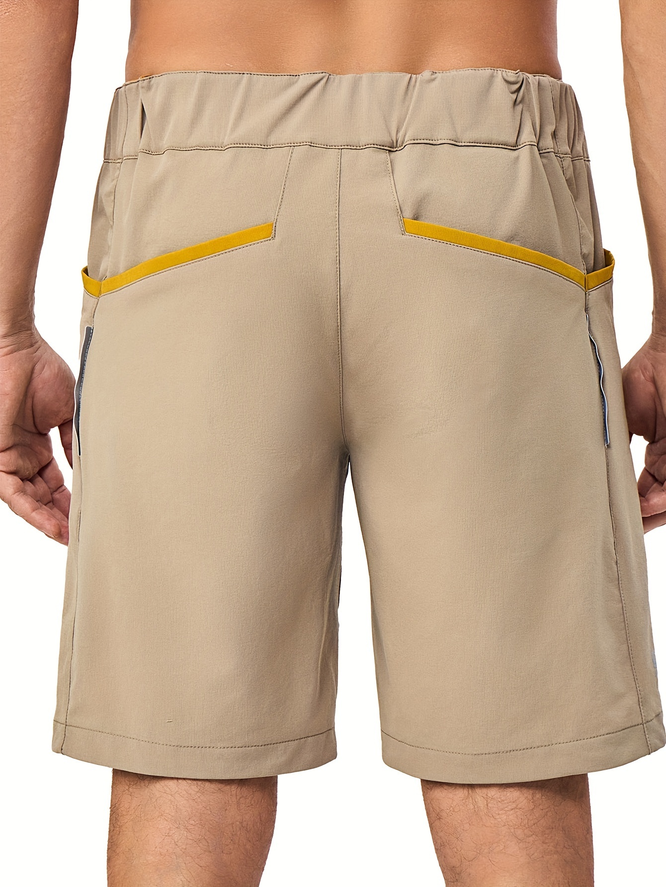 Men Stretch Quick Dry 9 Inch Inseam Shorts 