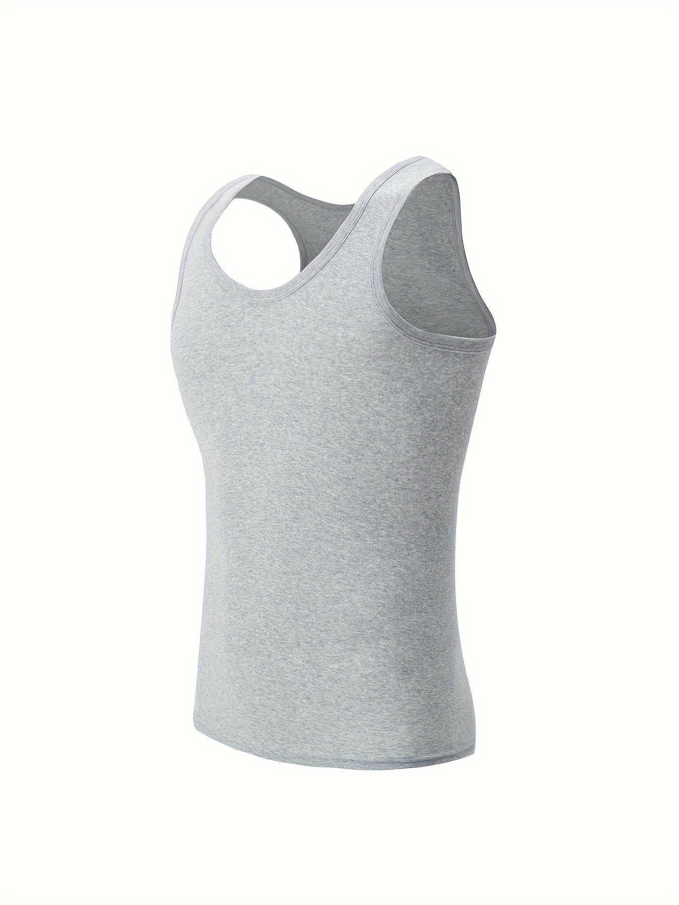 3pcs Men's Breathable Cotton Tank Tops 