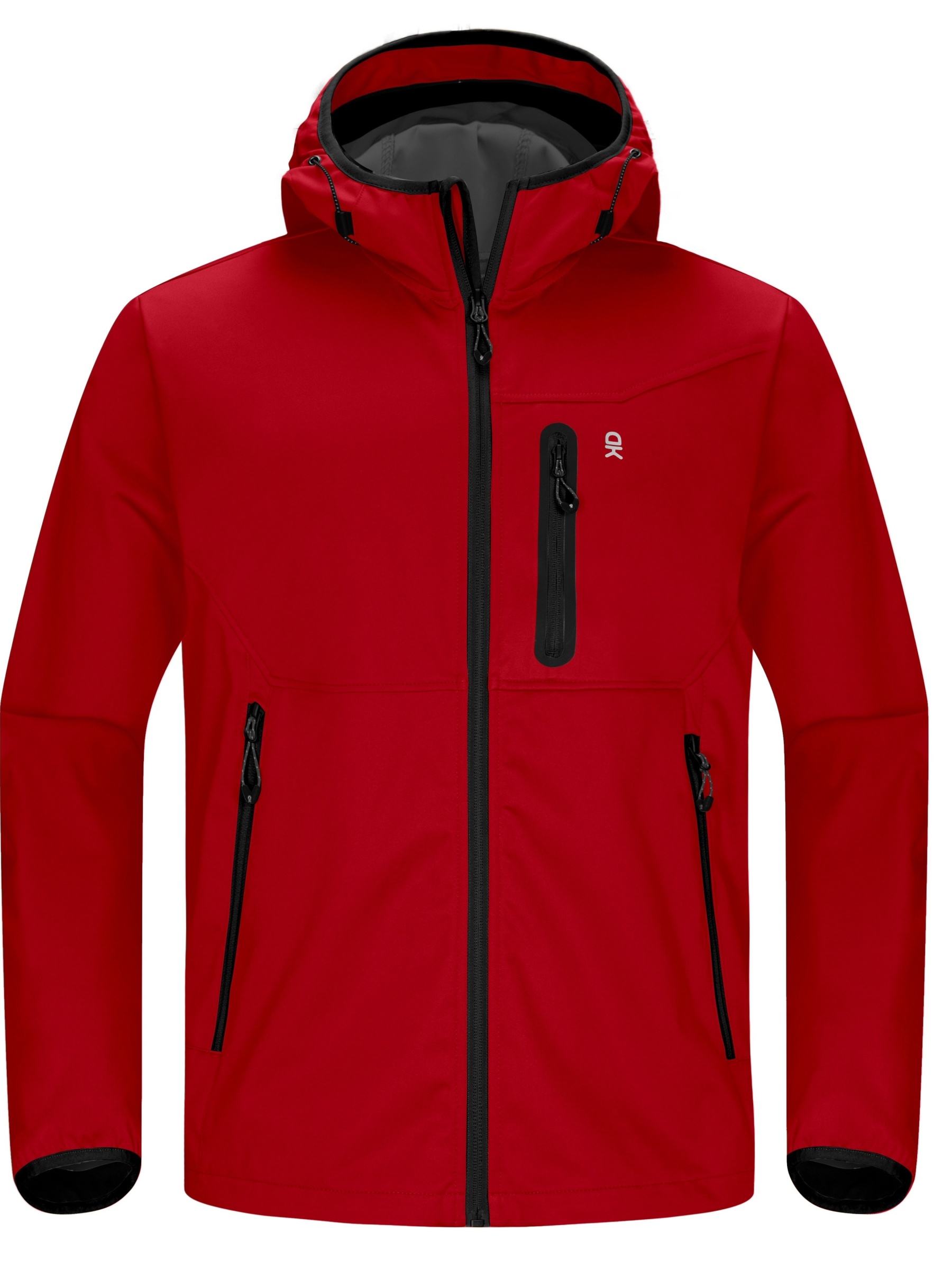 Men's Lightweight Windproof Softshell Hooded Jacket