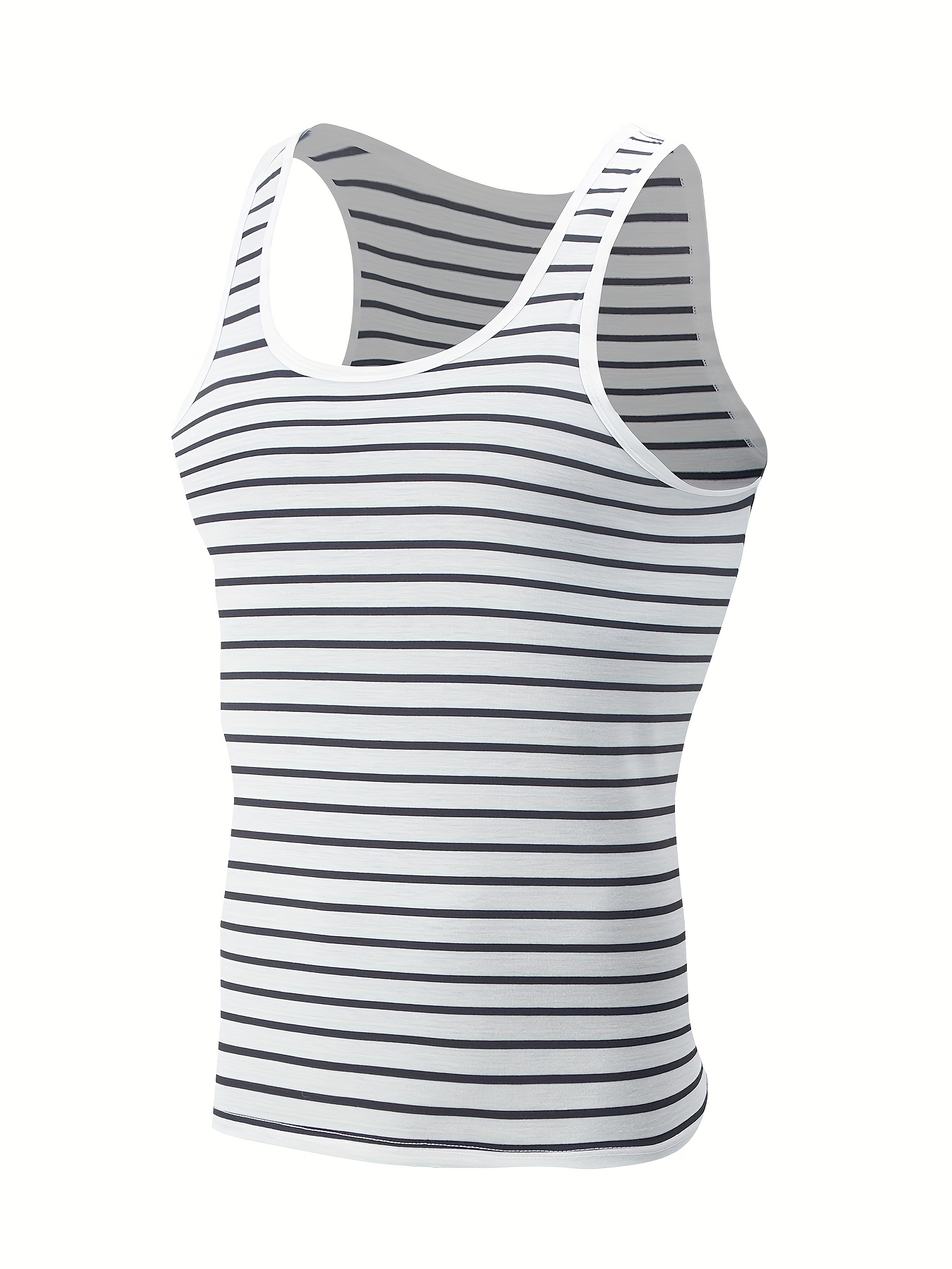 Men's Stylish Striped Sleeveles Tank Top 