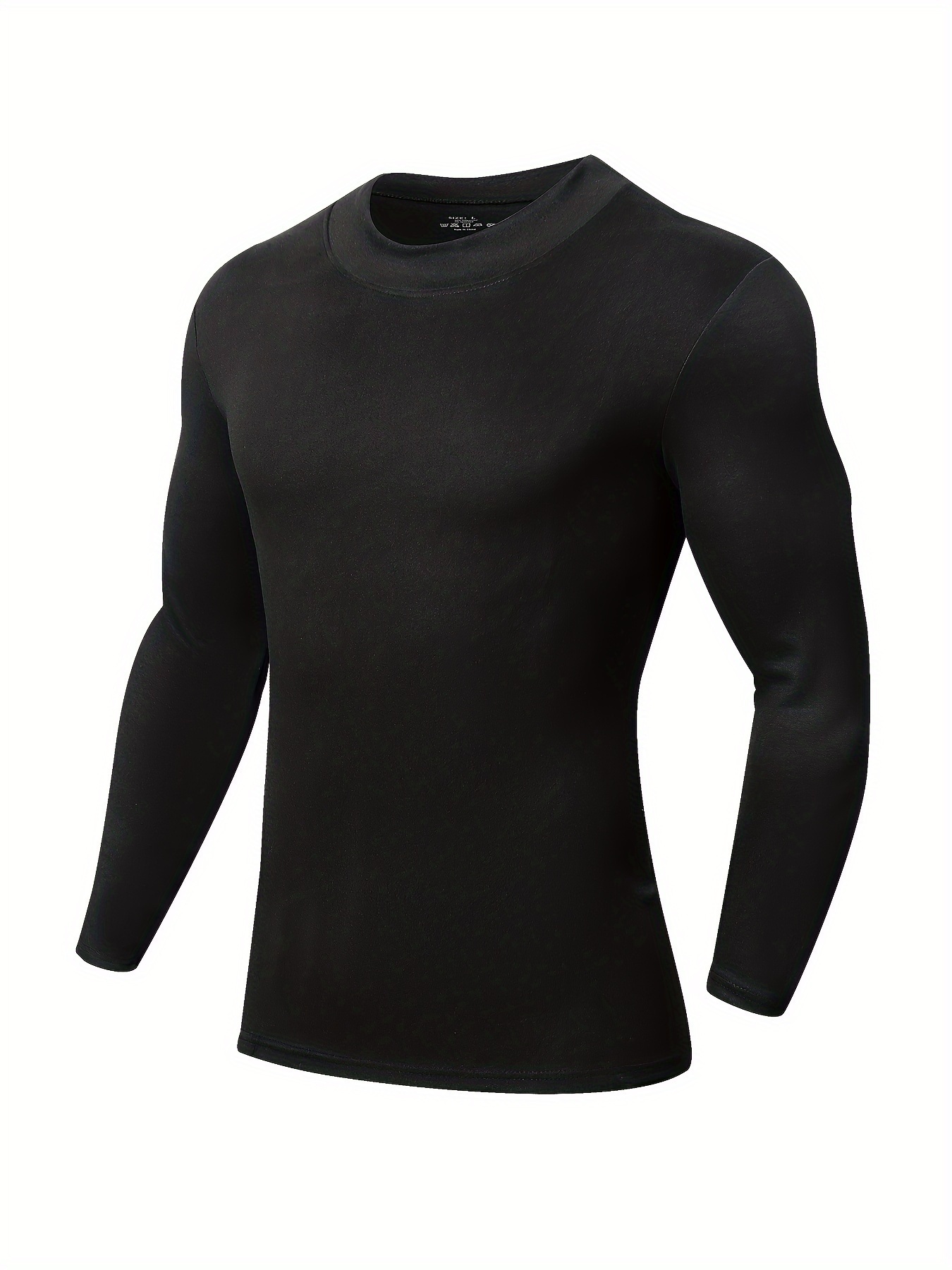 Men's Thermal Long Sleeve Round Neck Shirts Tops