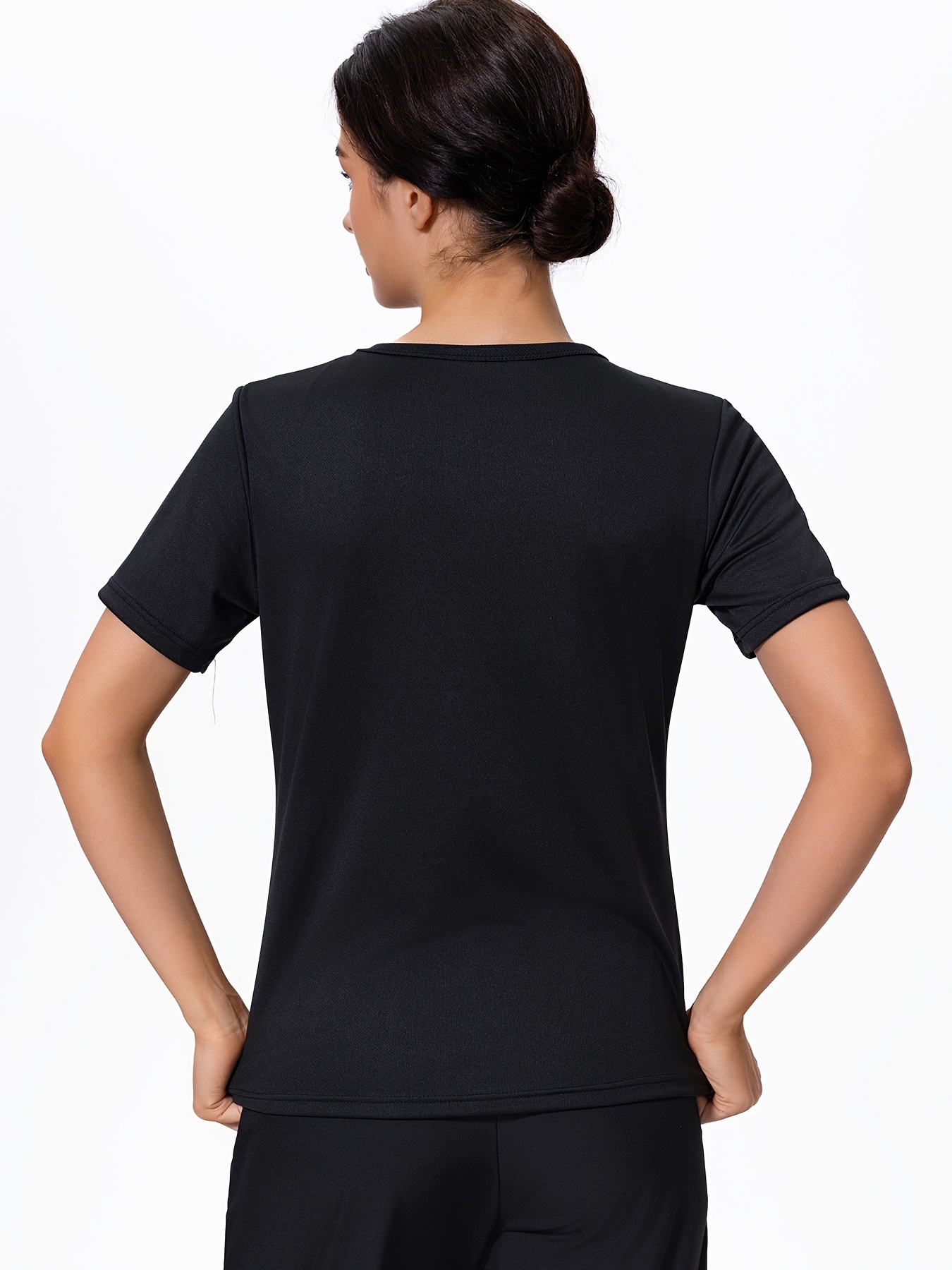 2pcs Women's Quick-Dry Gradient Color Short Sleeve T-Shirts