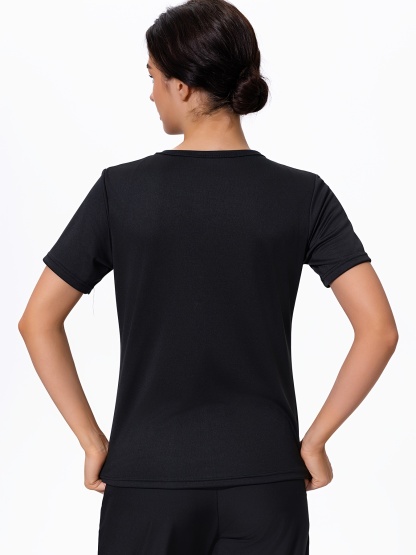 2pcs Women's Quick-Dry Gradient Color Short Sleeve T-Shirts