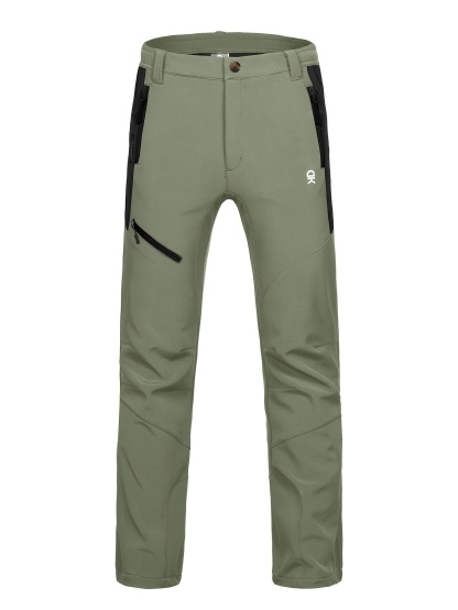 Men's Fleece Lined Softshell Hiking Pants