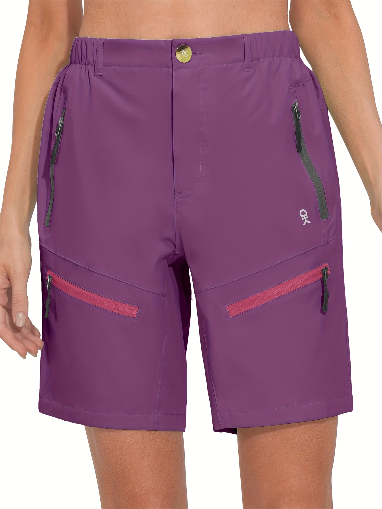 Women'S 9 Inch Inseam Quick Dry Stretch Lightweight Cargo Shorts