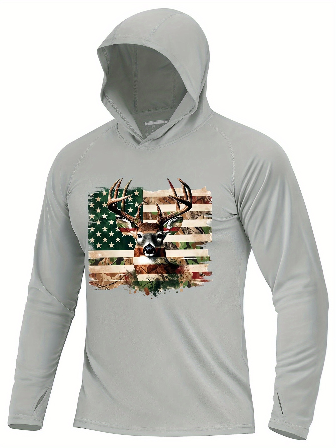 Men'S Hooded Long-Sleeved Printed Sun Protection Clothing