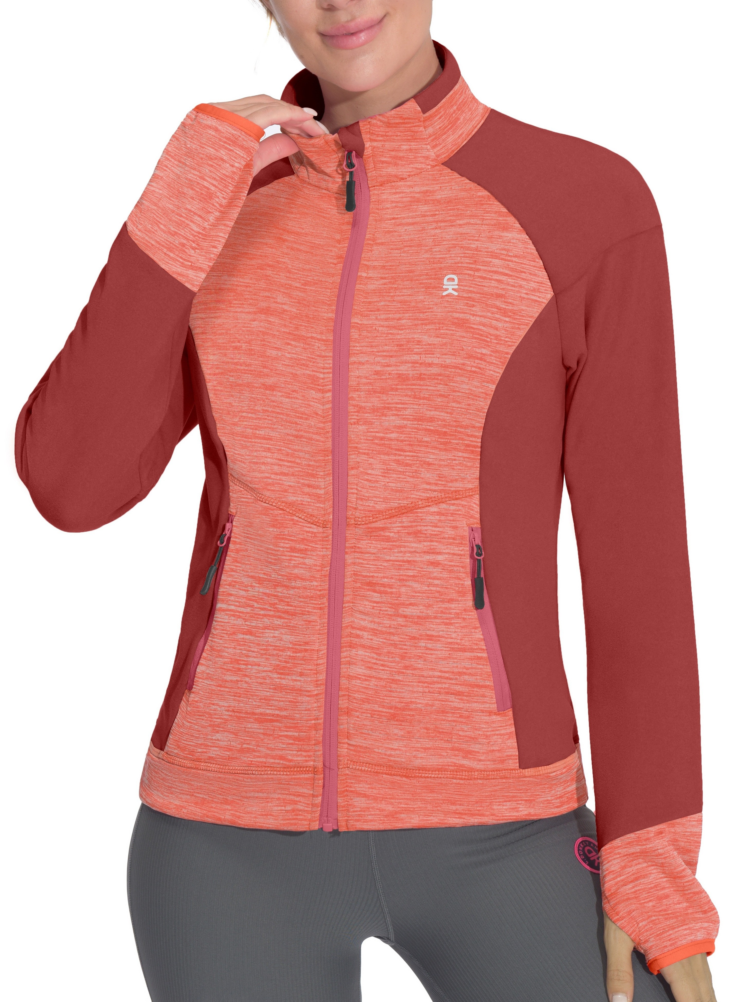 Women's Warm Full Zip Fleece Hybrid Jacket 