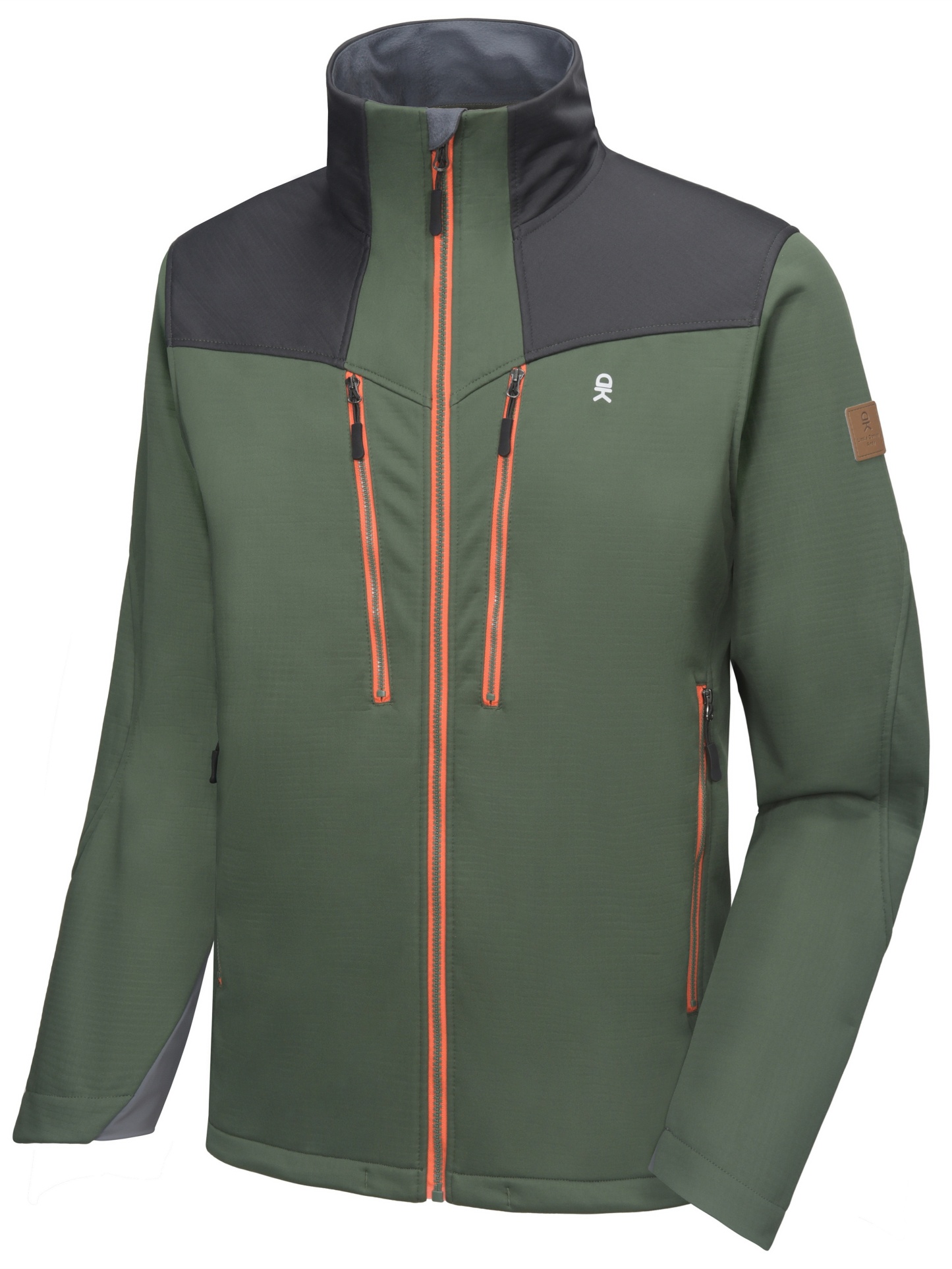 Men's Softshell Grid Fleece Lined Hiking Jacket