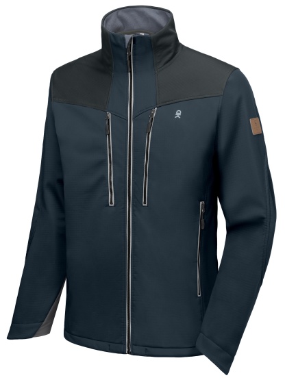 Men's Softshell Grid Fleece Lined Hiking Jacket