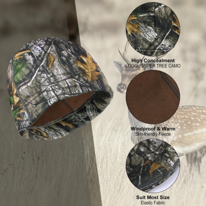 Outdoor Warm Camouflage Windproof Coldproof Double-sided Hat