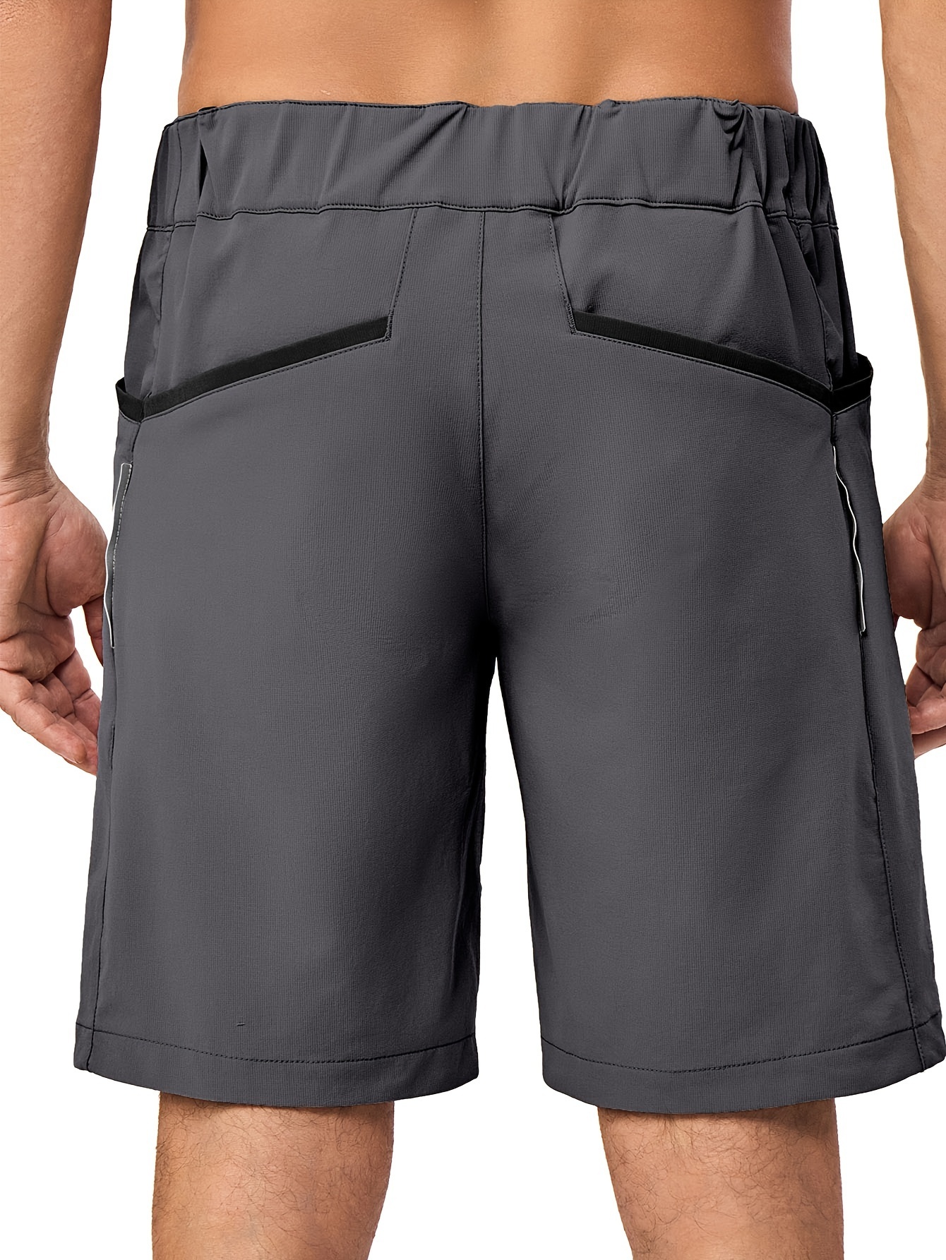 Men Stretch Quick Dry 9 Inch Inseam Shorts 
