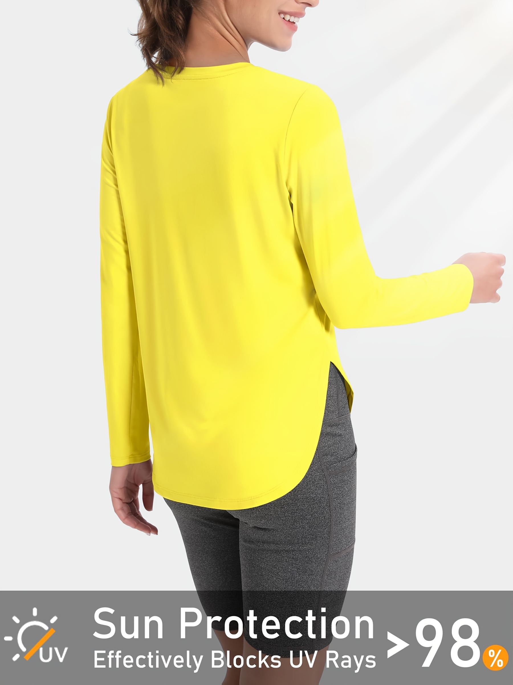 Lightweight Quick Dry Women's Long Sleeve Sun Protection T-Shirt