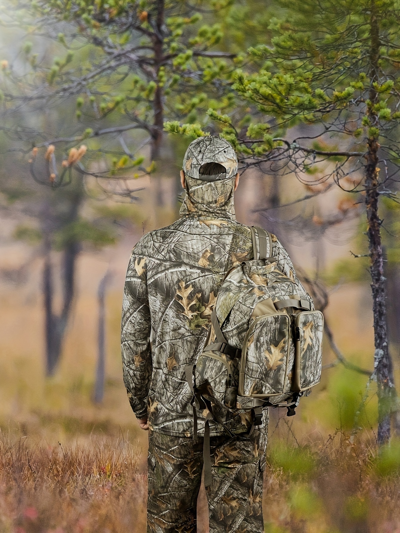 Men's Camouflage Long Sleeve Crew Neck T-Shirt