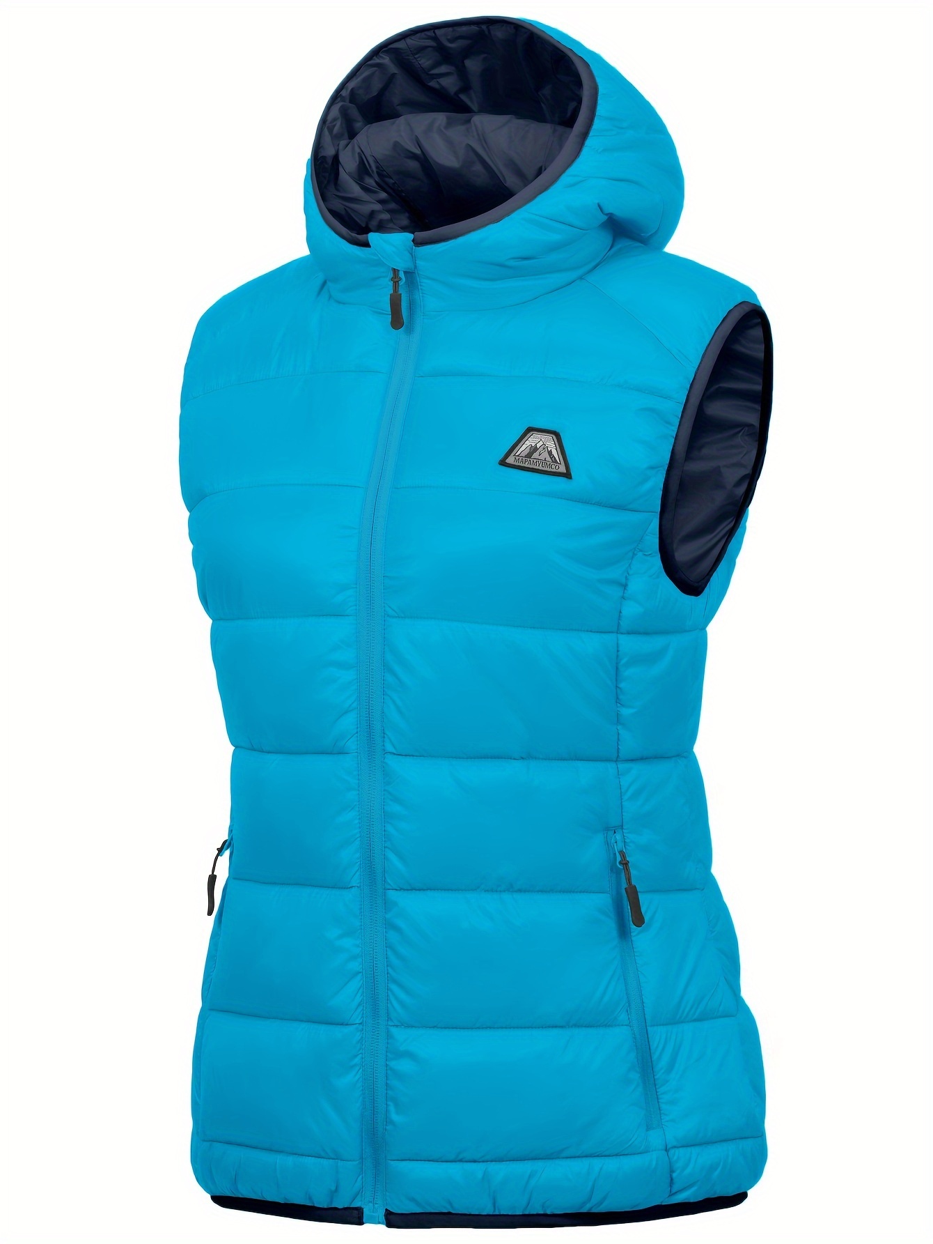 Water-Resistant Lightweight Puffer Vest With Hood