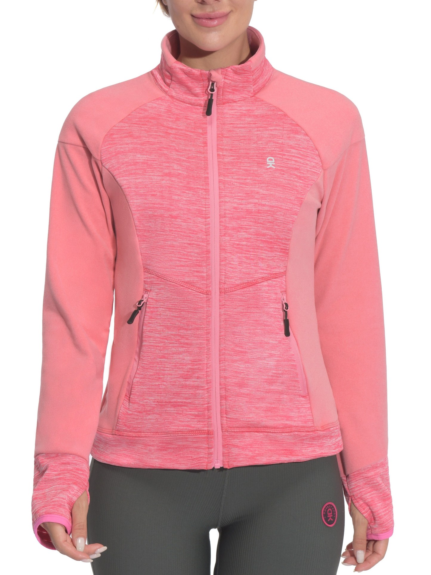 Women's Warm Full Zip Fleece Hybrid Jacket 