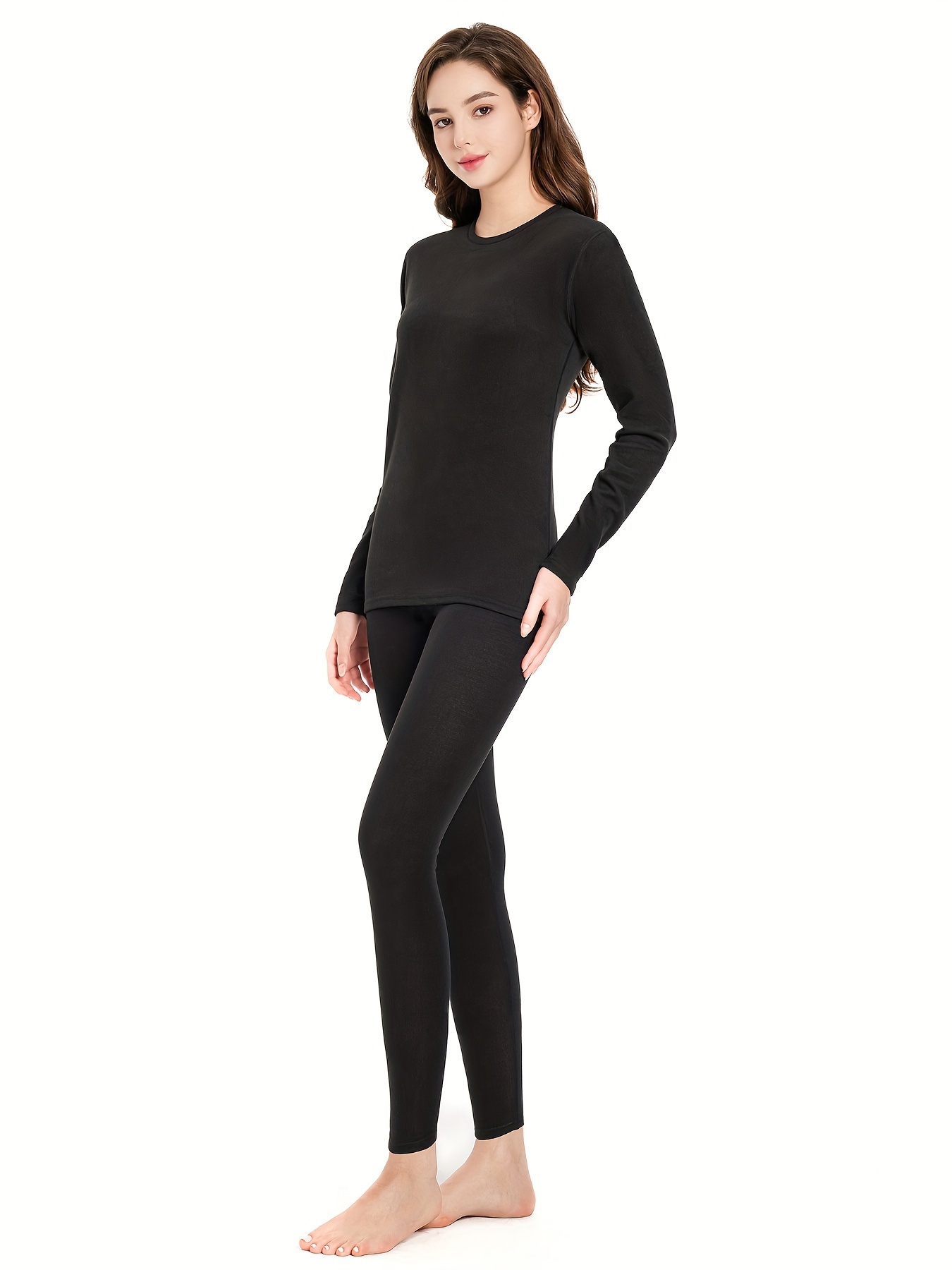 Women's Solid Slim Fit Thermal Baselayer