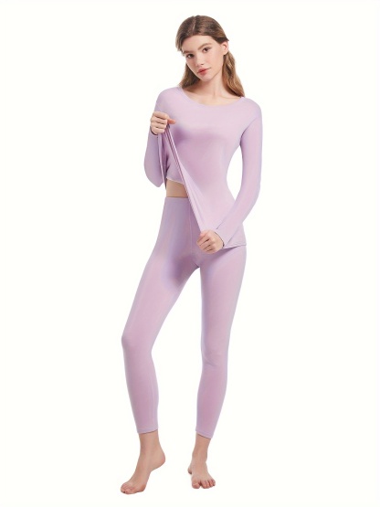 4pcs Women'S Warm Thermal Tight-Fitting Base Layer