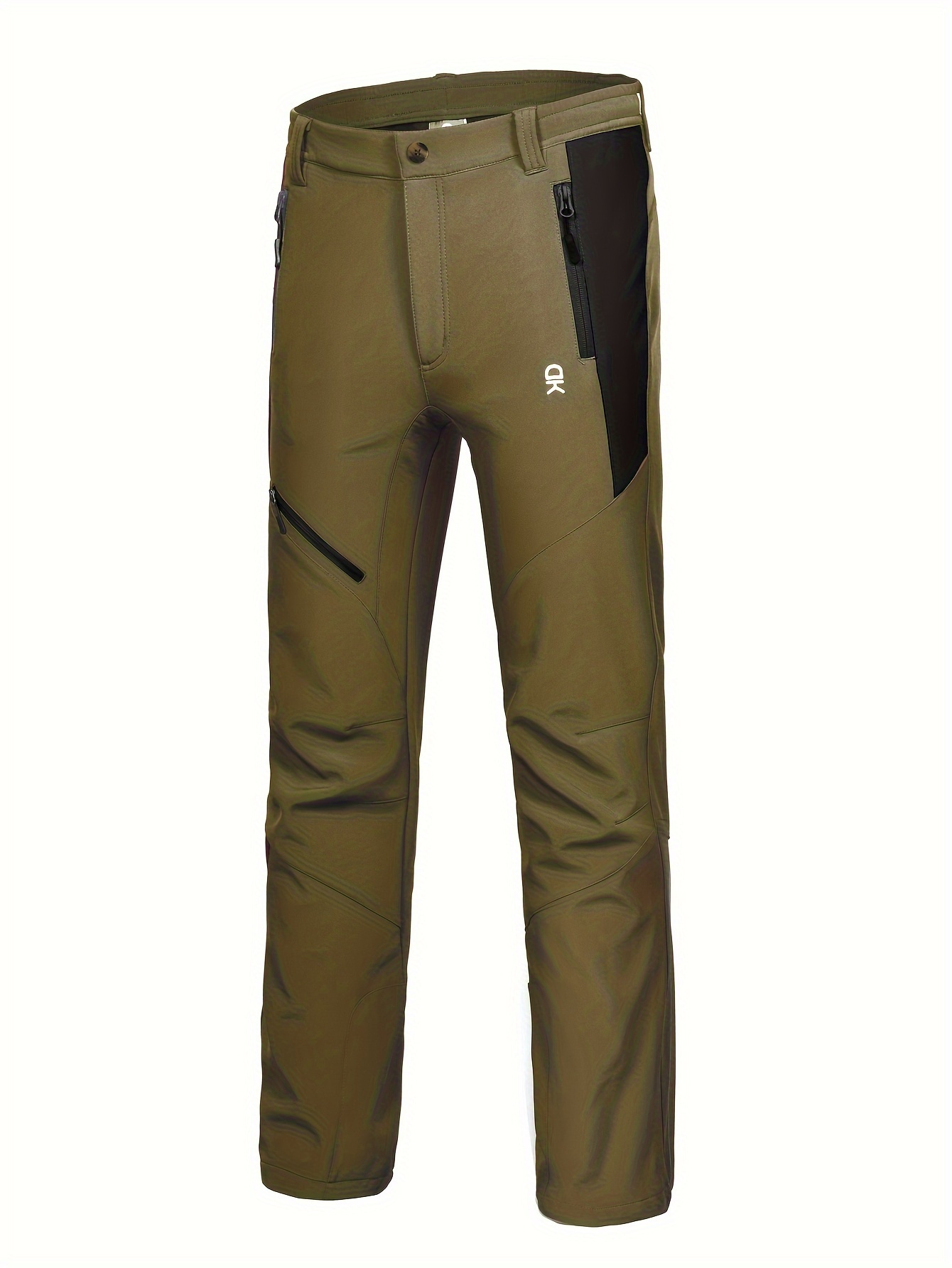 Men's Fleece Lined Softshell Hiking Pants