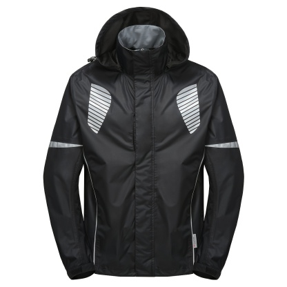  Reflective Men's Running Cycling Rain Jacket