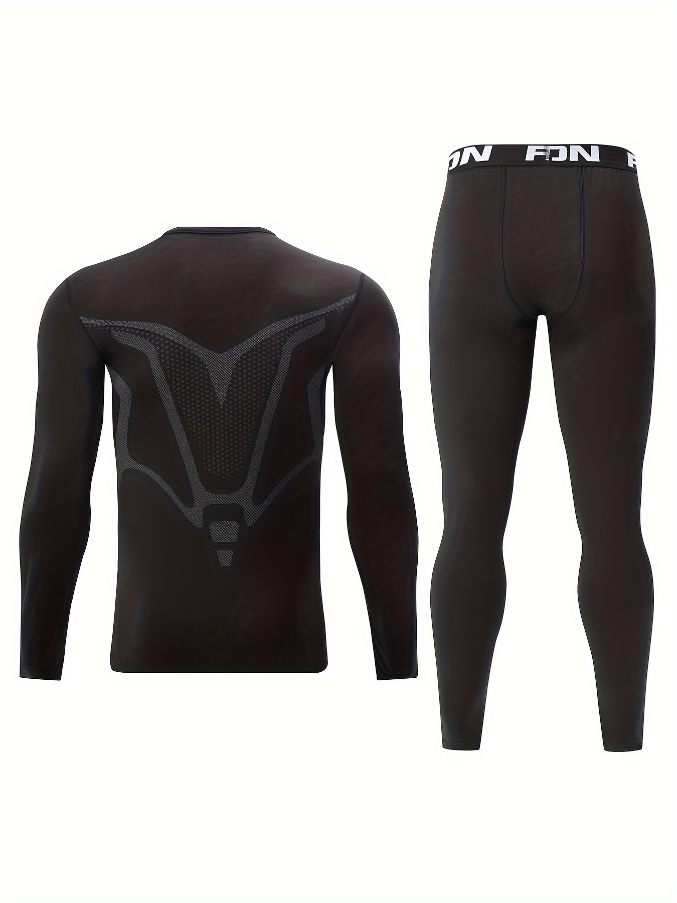 6pcs Men'S Thermal Baselayer Set 