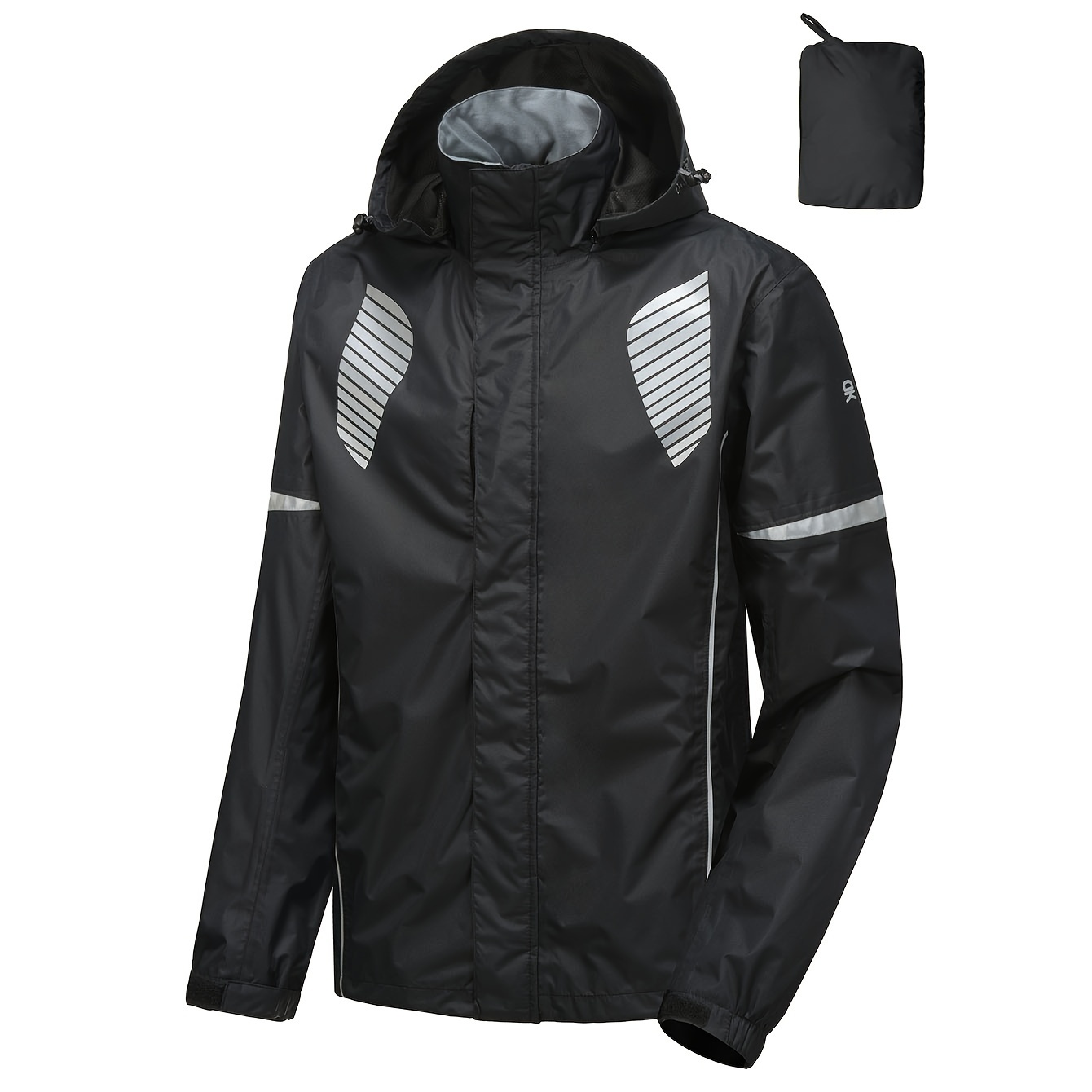  Reflective Men's Running Cycling Rain Jacket