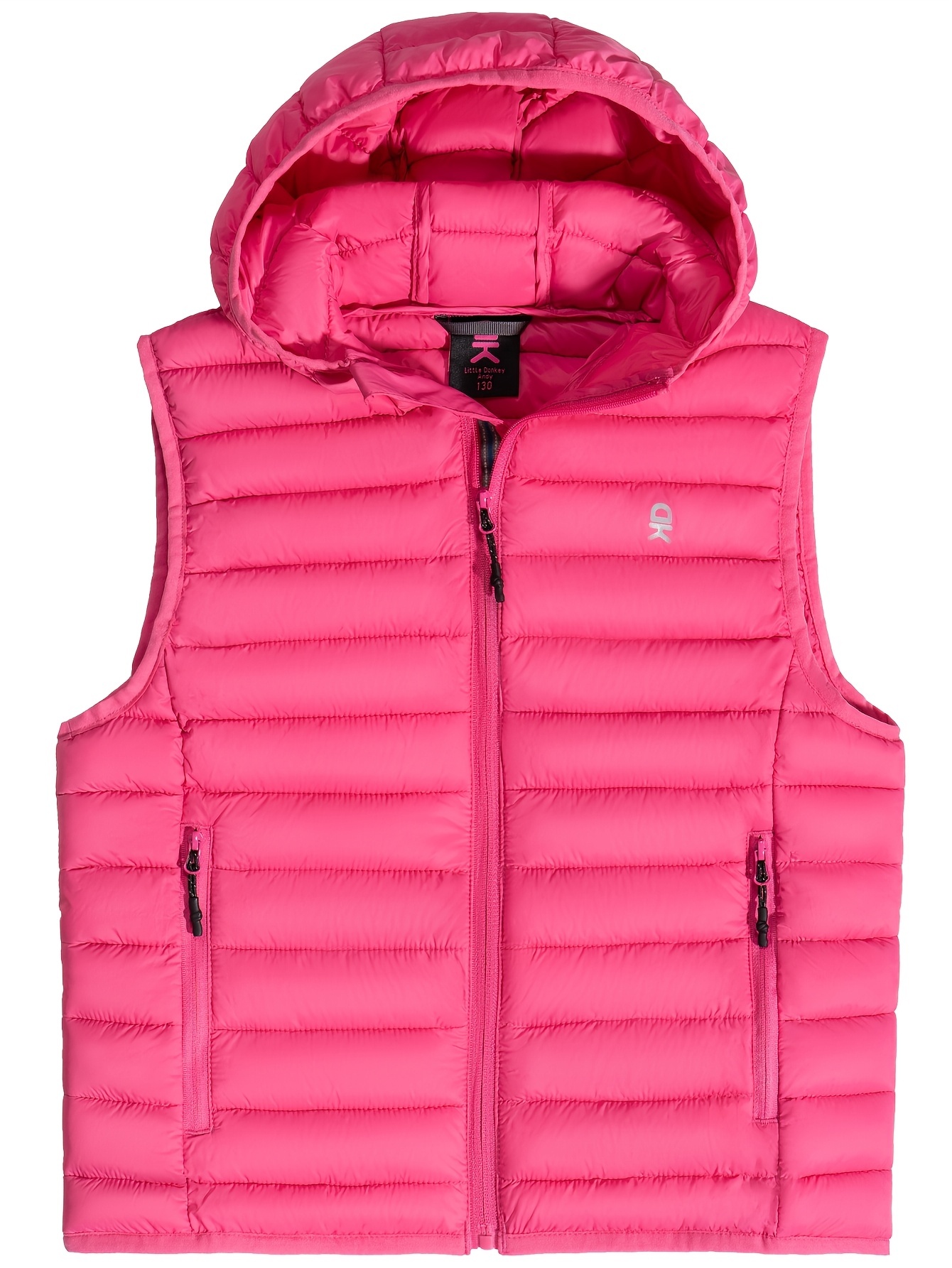 Packable Lightweight Faux- Hooded Vest