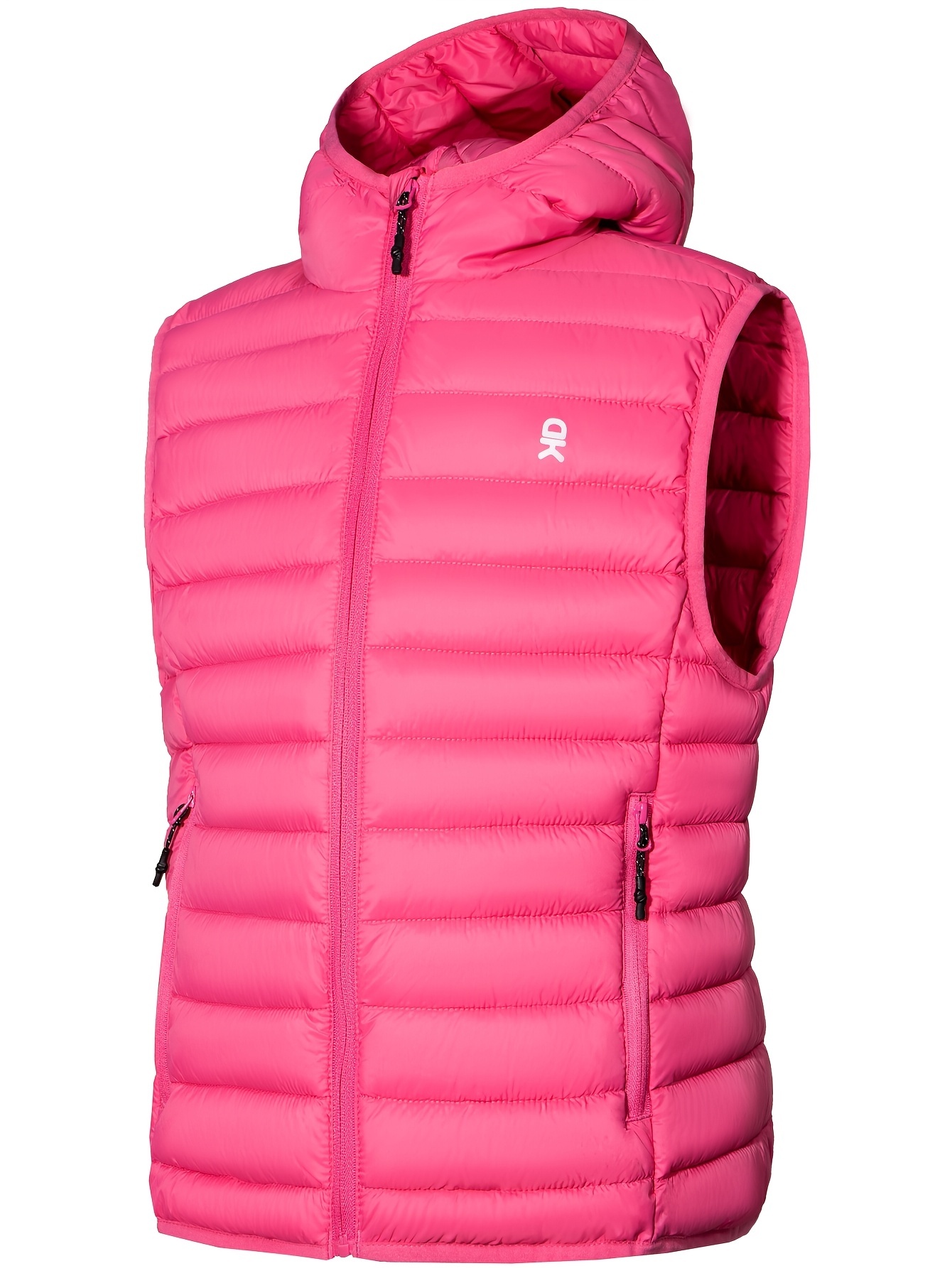 Packable Lightweight Faux- Hooded Vest