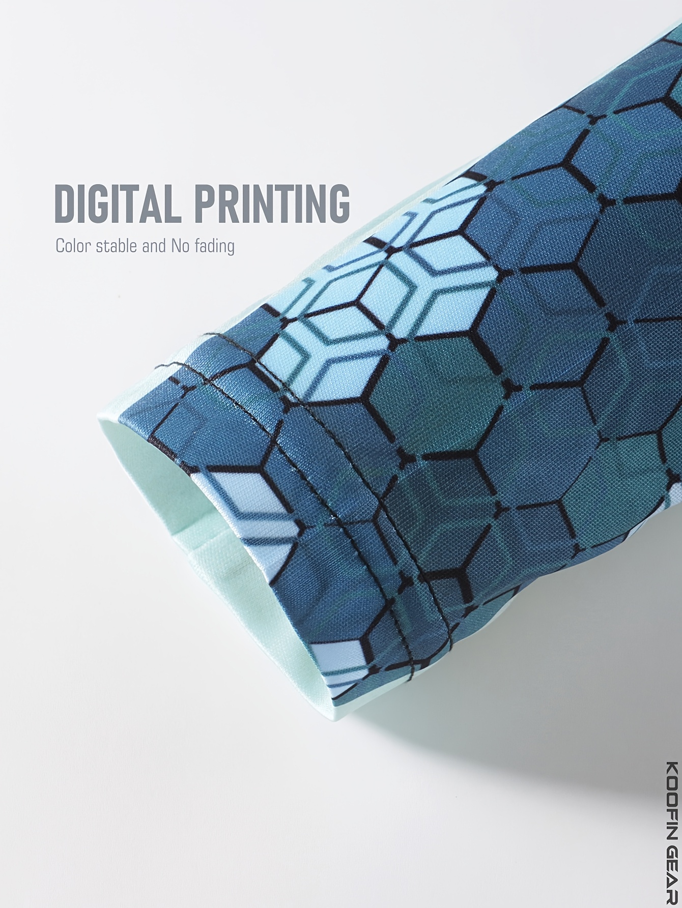  Men'S Geometric Patterned Fishing Hoodie 