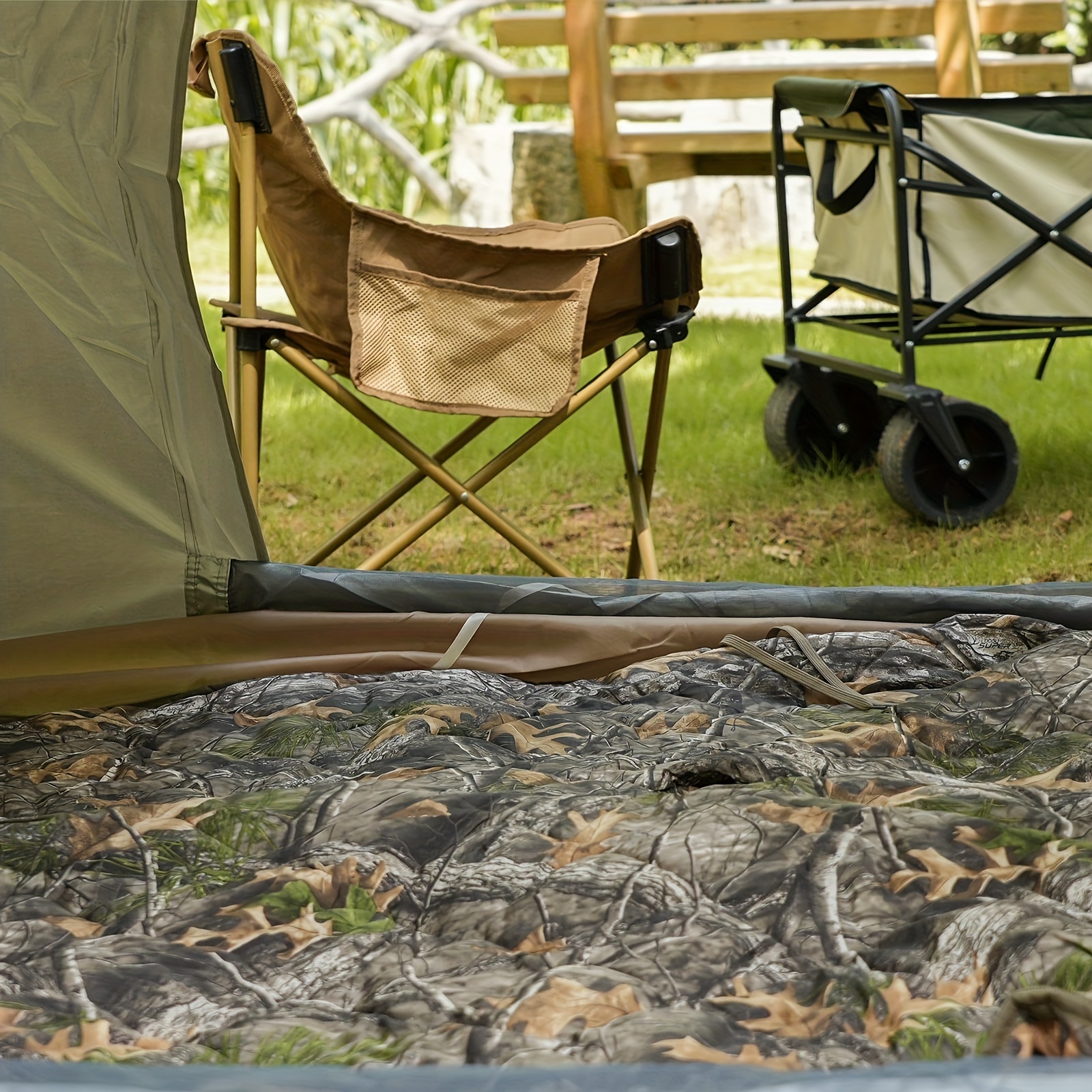 Camouflage Envelope Insulated Sleeping Bag