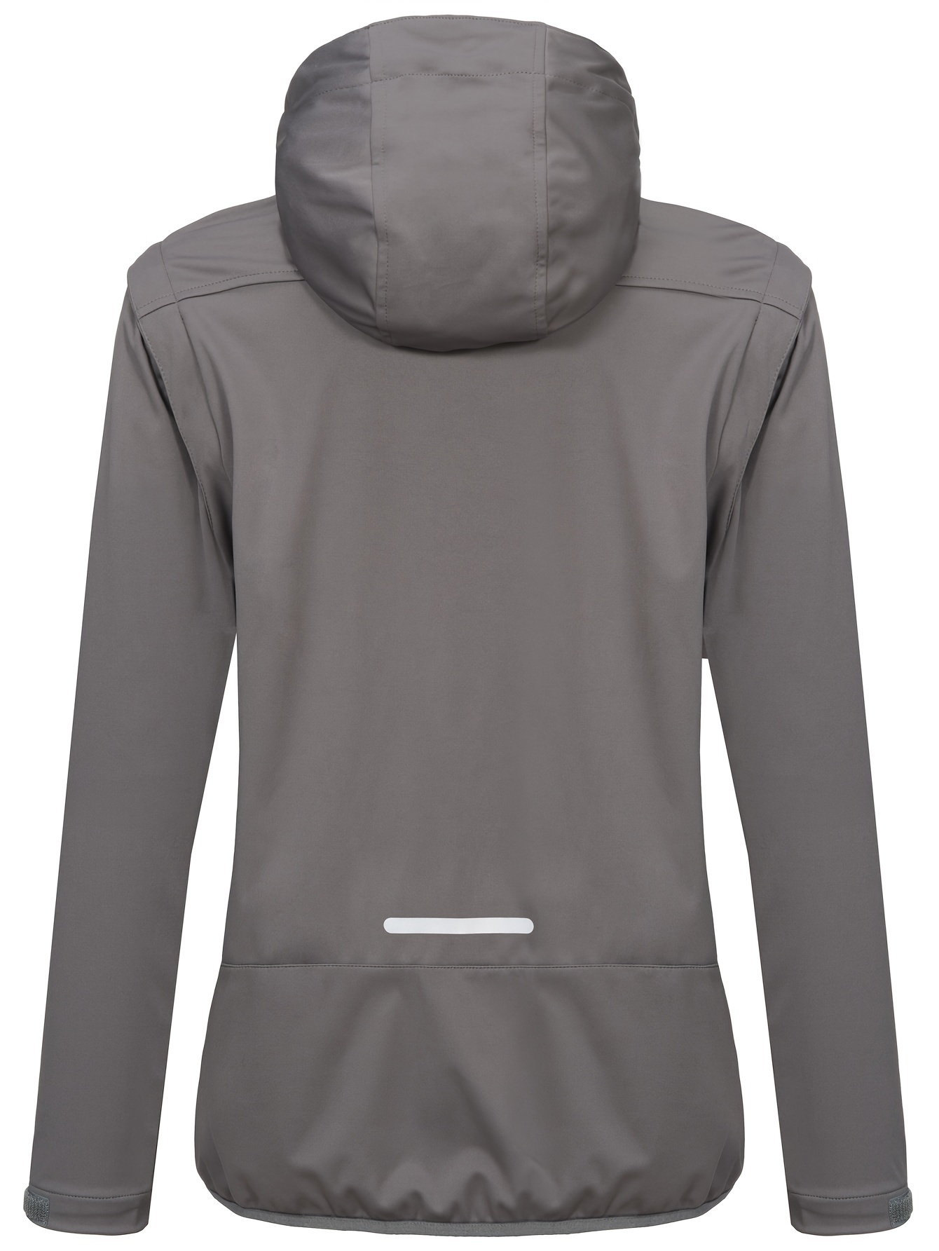 Women's Detachable Sleeve Softshell Hooded Jacket