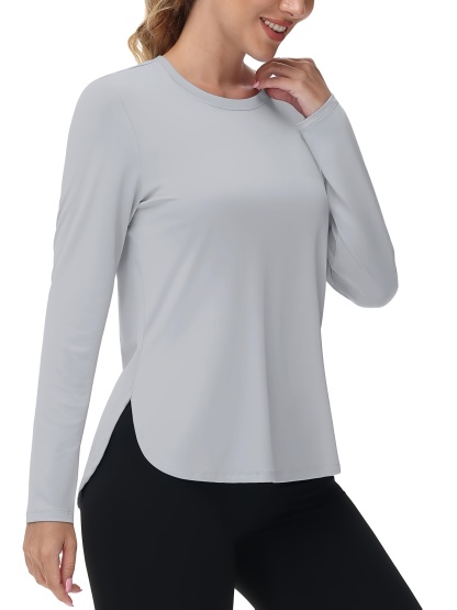 Lightweight Quick Dry Women's Long Sleeve Sun Protection T-Shirt