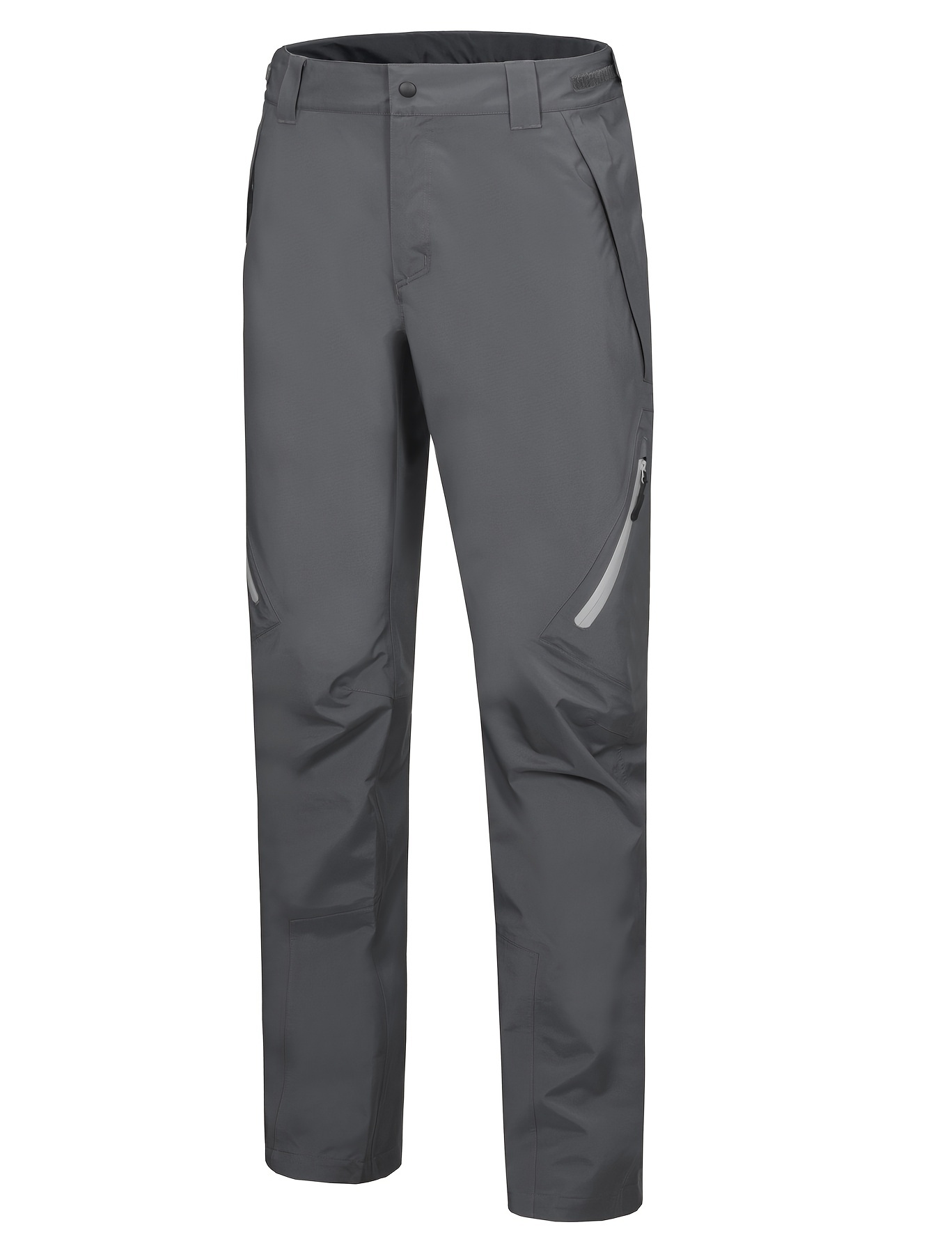 Men's Lightweight Hiking Pants with Multiple Zippered Pockets