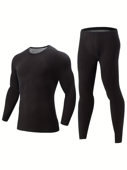 4pcs Men'S Thermal Base Layer Set 