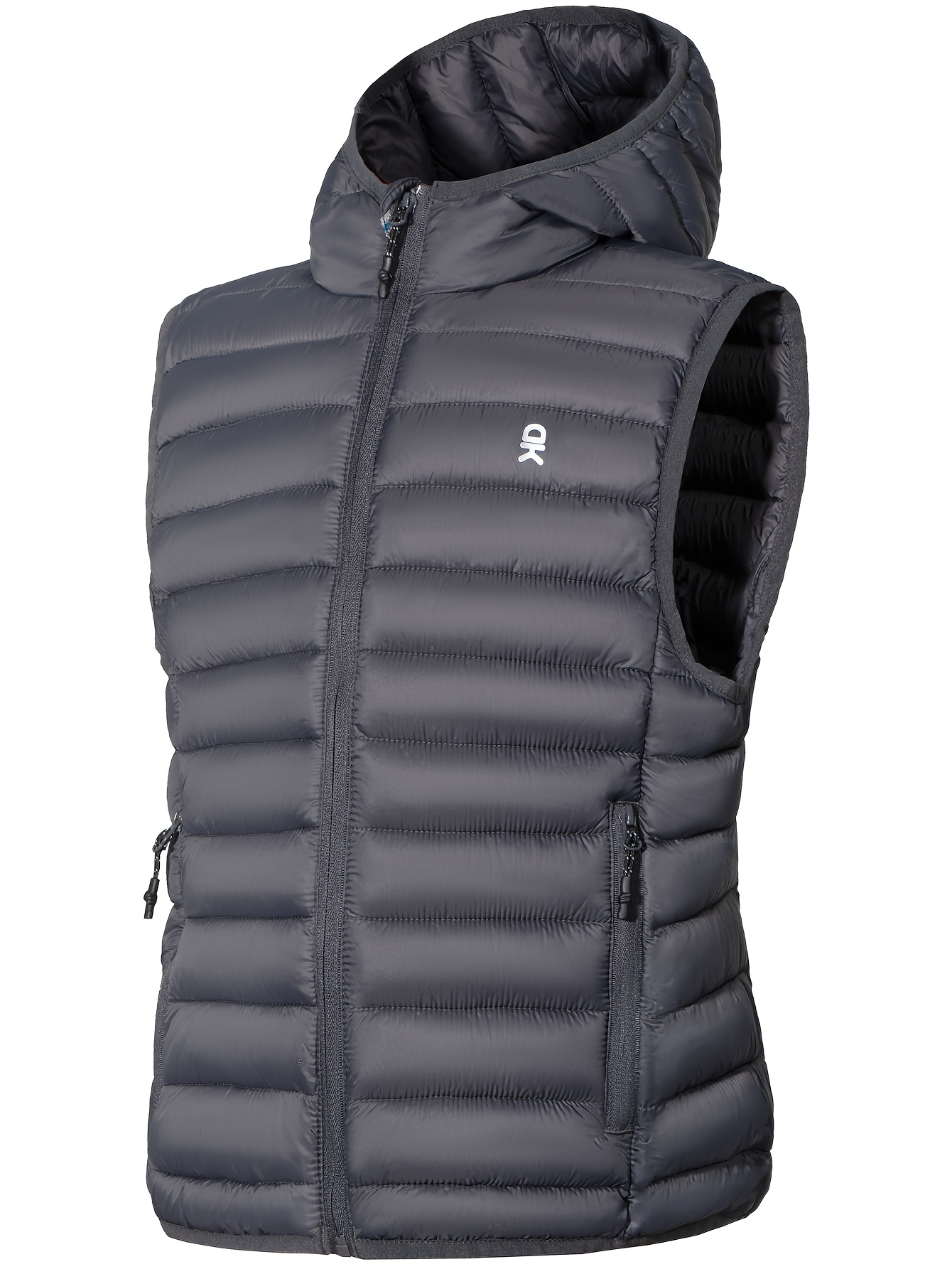  Packable Lightweight Faux- Hooded Vest