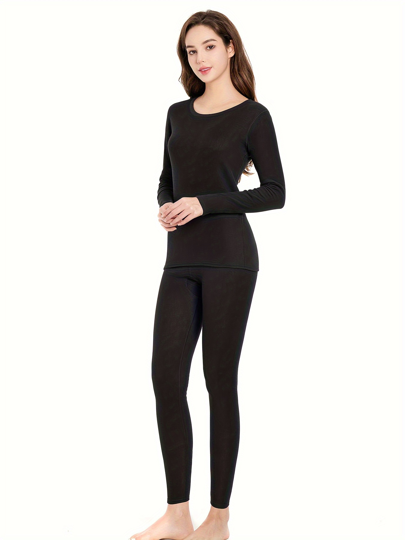 4pcs Women'S Warm Thermal Tight-Fitting Base Layer