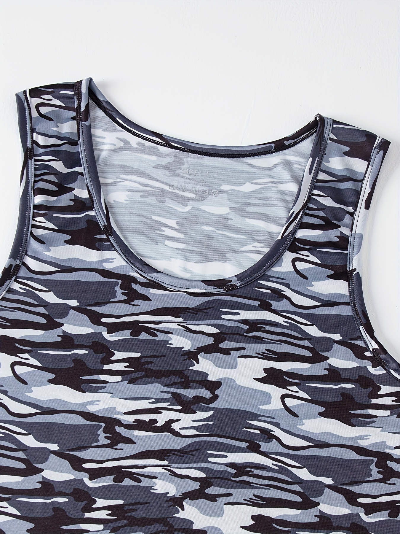4pcs Men'S Camo Tank Tops 