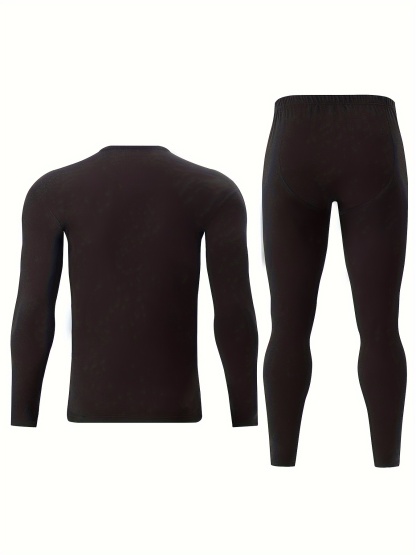 4pcs Men'S Thermal Base Layer Set 
