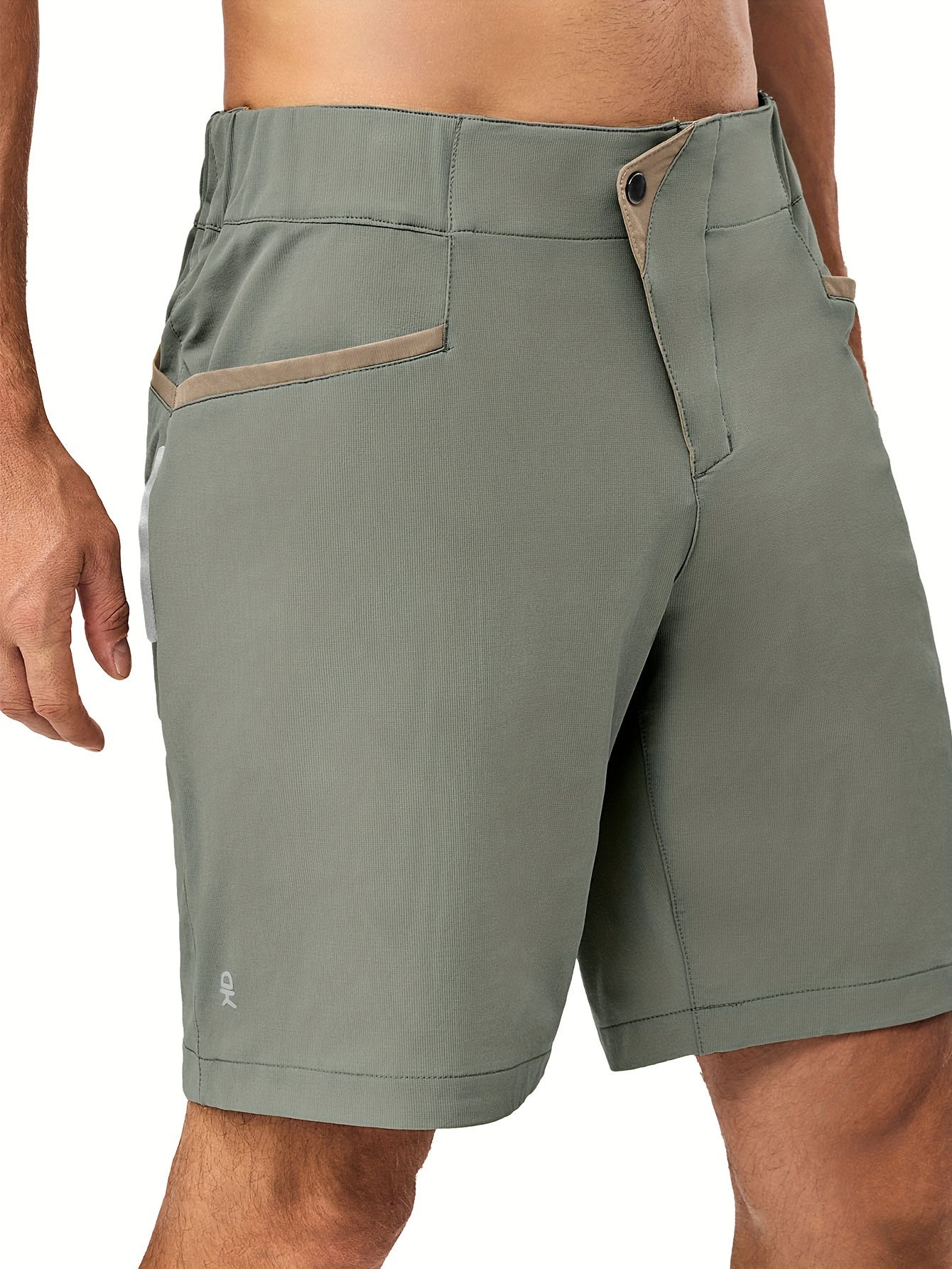 Men Stretch Quick Dry 9 Inch Inseam Shorts 