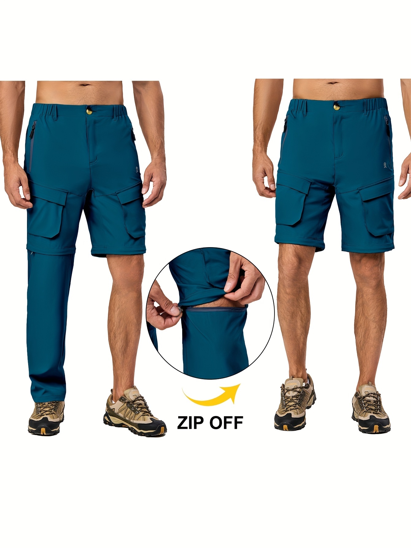 Men's Zip Off Convertible Quick Dry Cargo Pants 