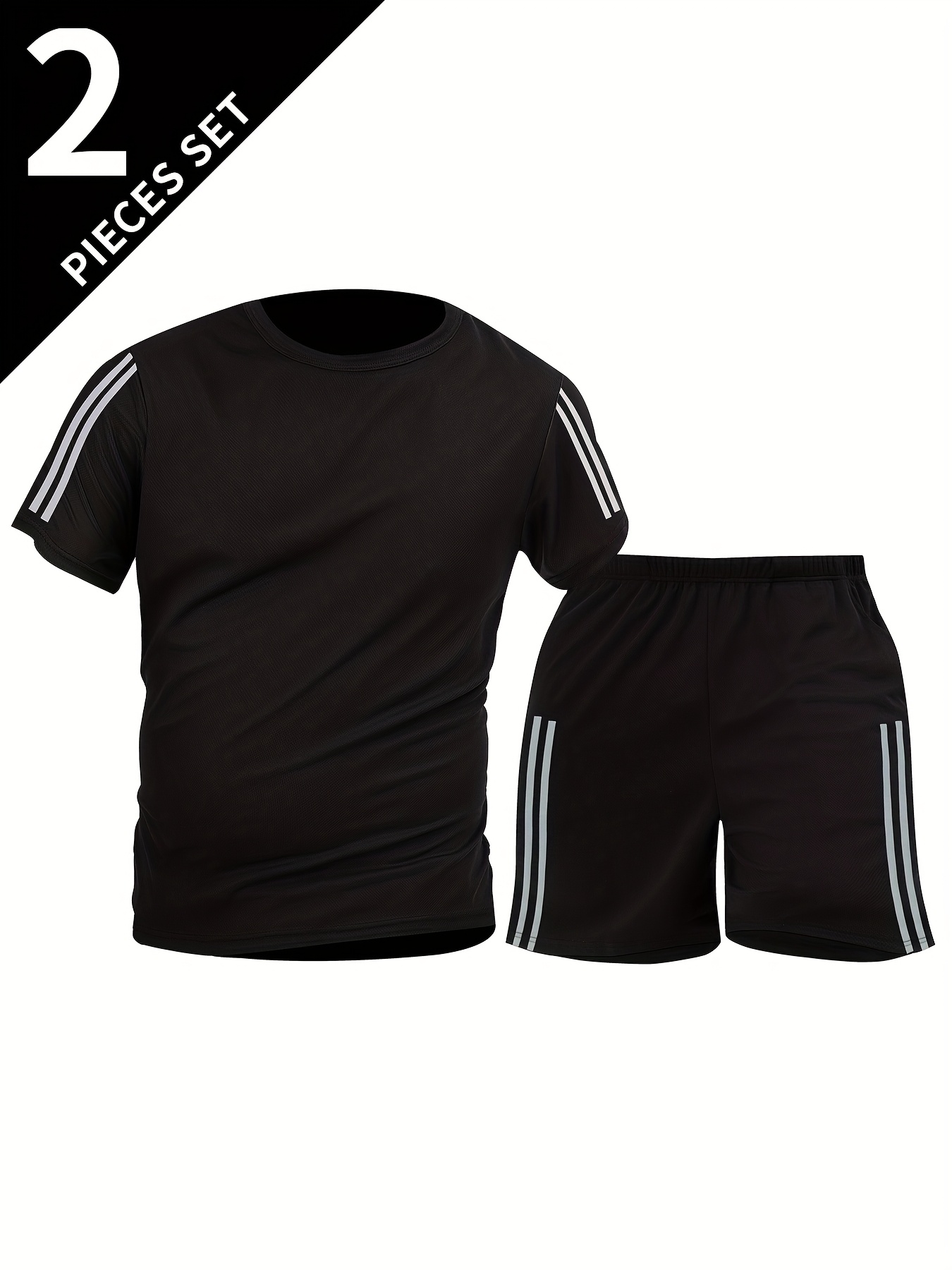 2pcs Men'S Summer Running & Fitness Set