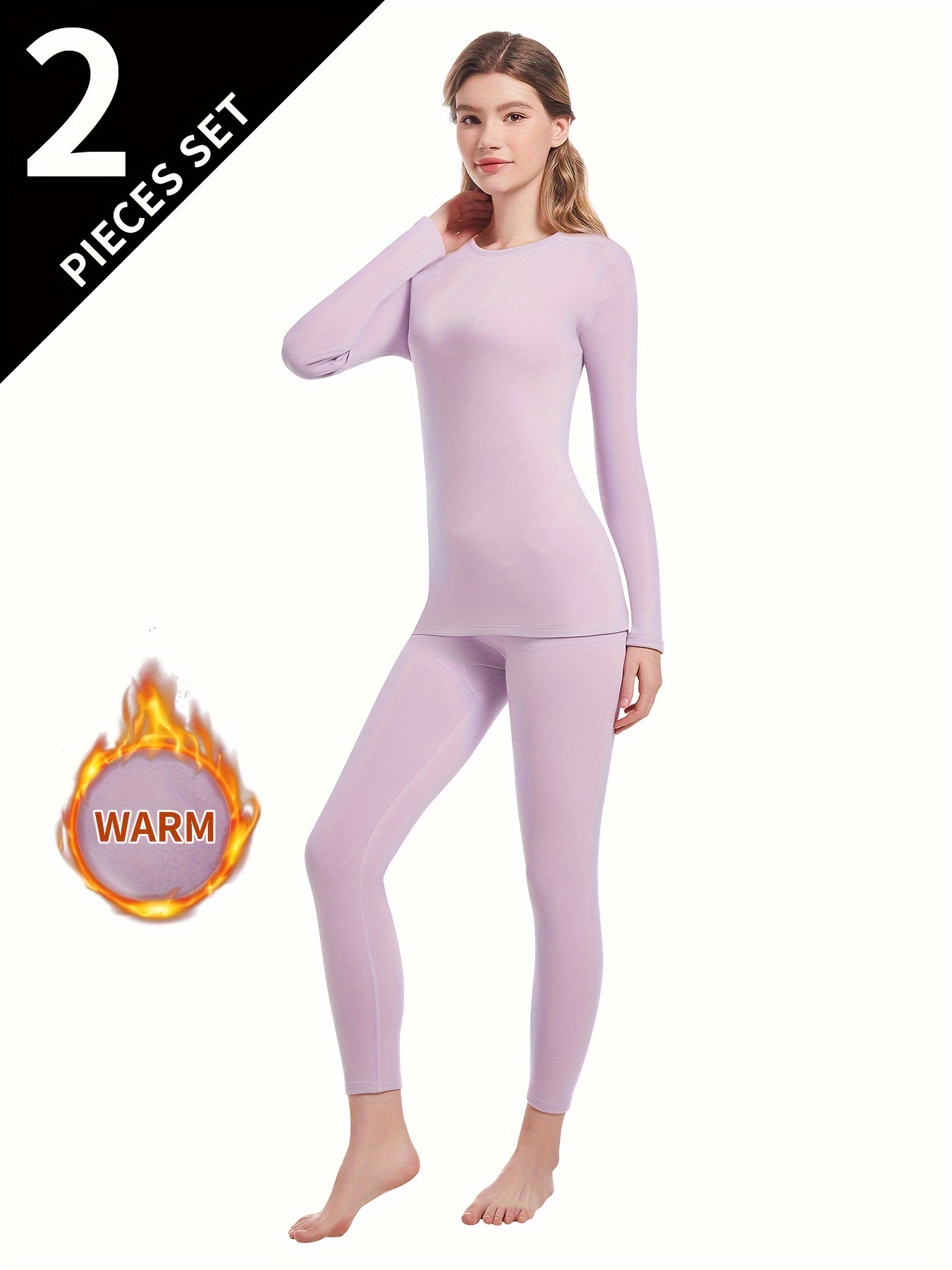 Women's Solid Slim Fit Thermal Baselayer