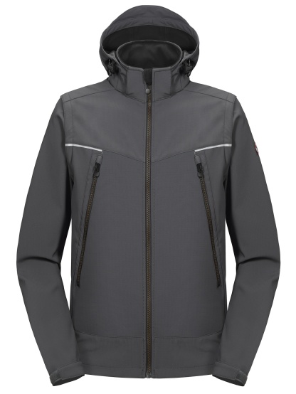 Men's Detachable Sleeves & Hood Softshell Jacket