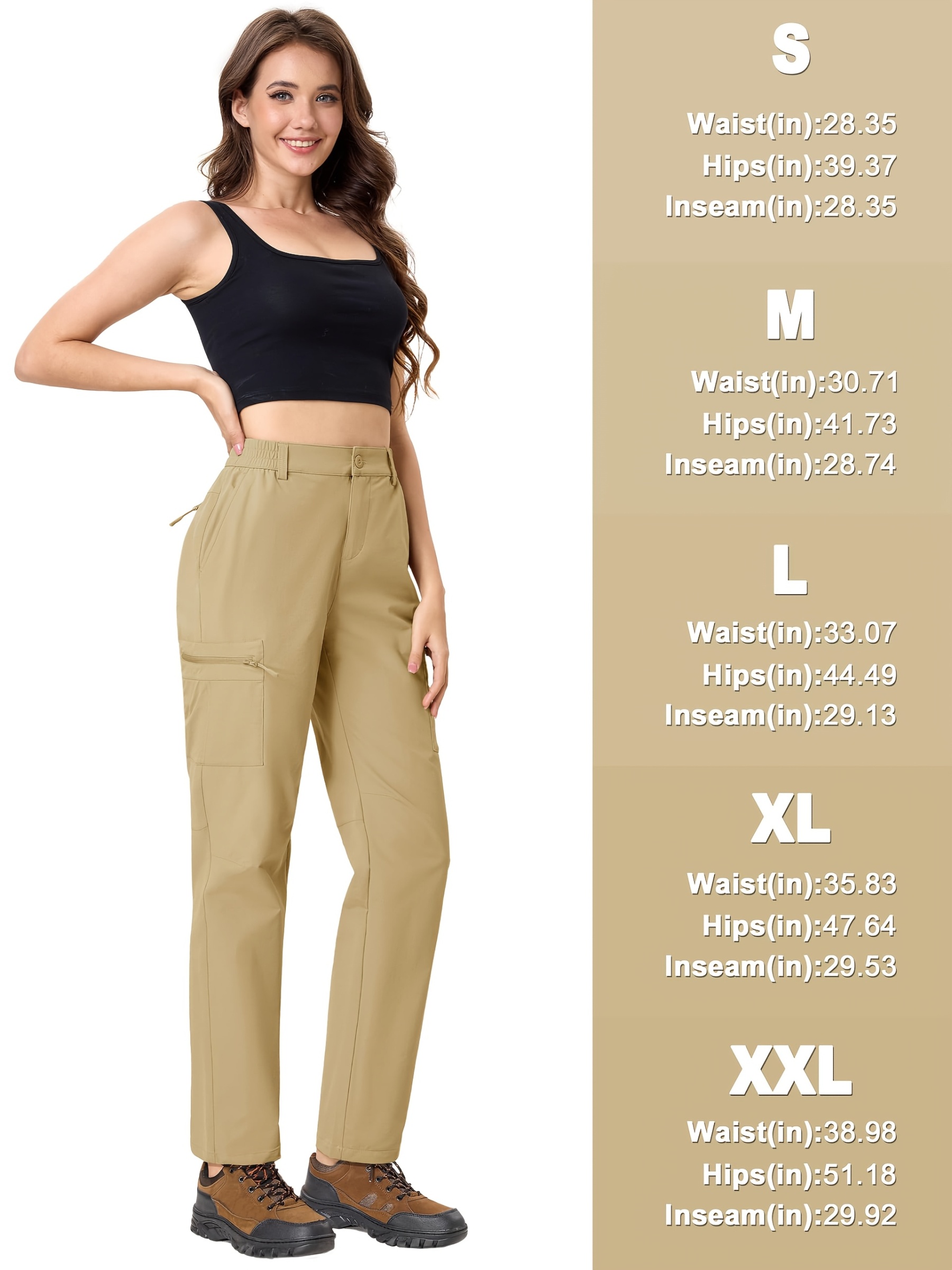 Women's Lightweight Quick-Dry Hiking Cargo Pants 