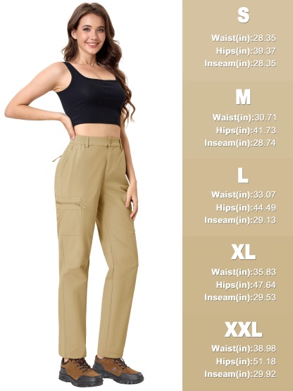 Women's Lightweight Quick-Dry Hiking Cargo Pants 