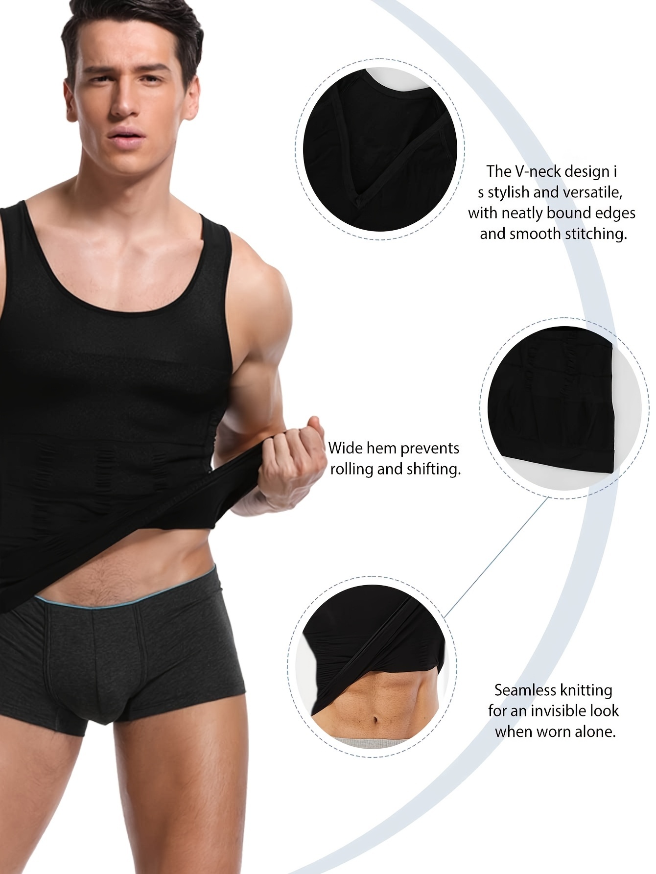 Men's Moisture Wicking Sleeveless Shirt Training Vest