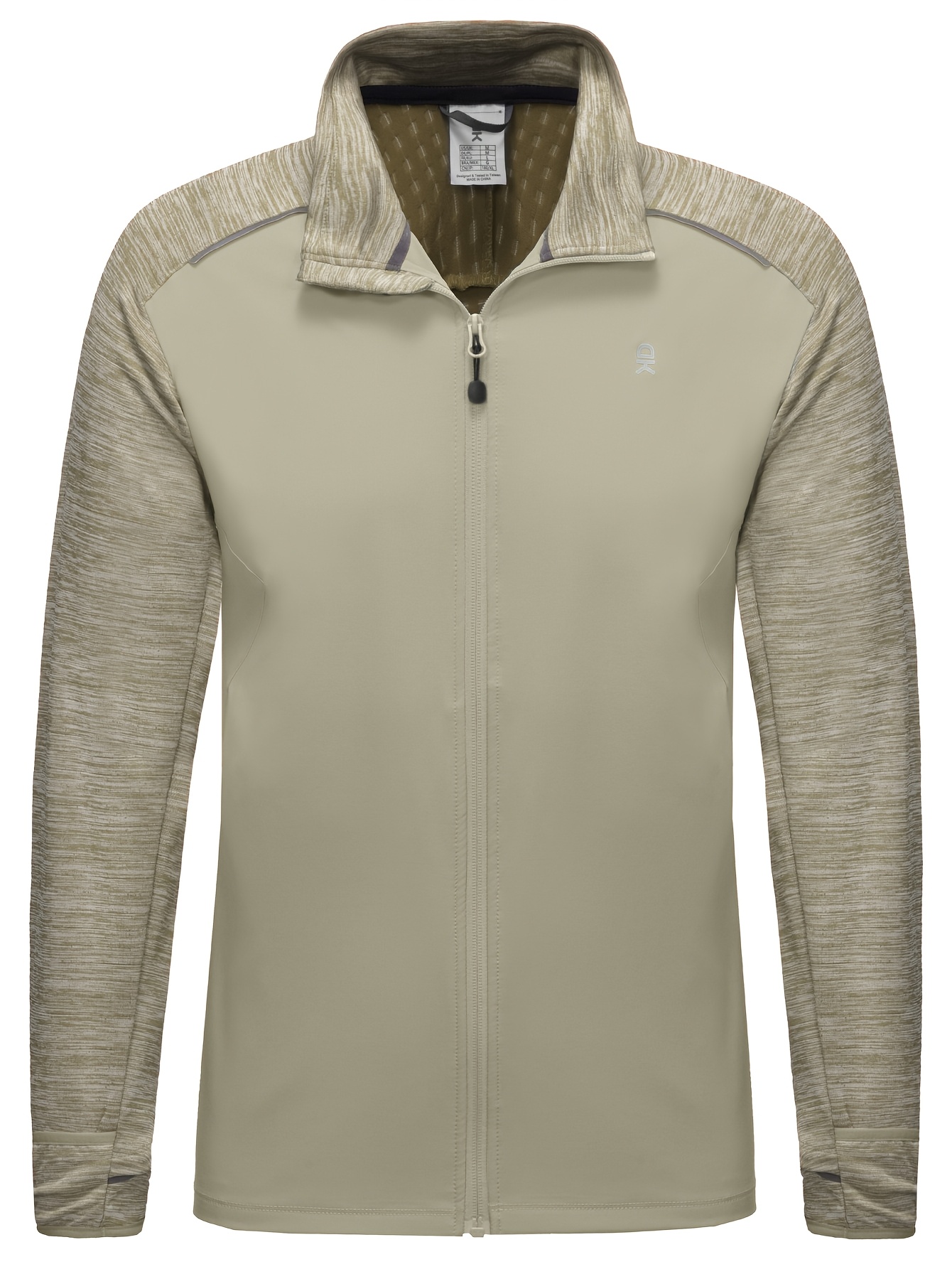 Men's Quick Dry Full Zip Thermal Hybrid Thumbholes Jacket