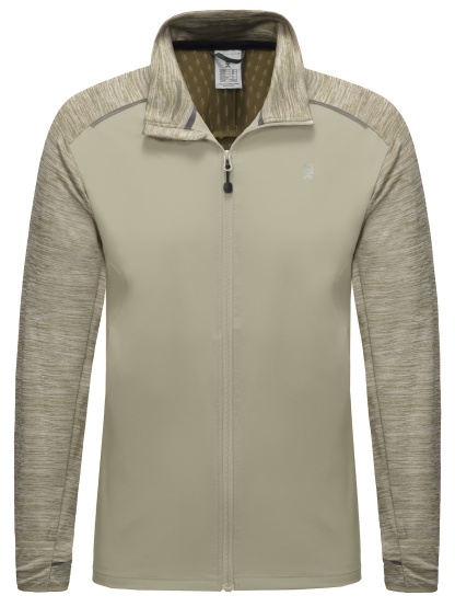 Men's Quick Dry Full Zip Thermal Hybrid Thumbholes Jacket