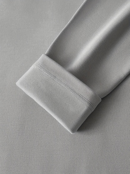 Men's Thermal Super Soft Solid Color Long Sleeve Round Neck Shirts Tops