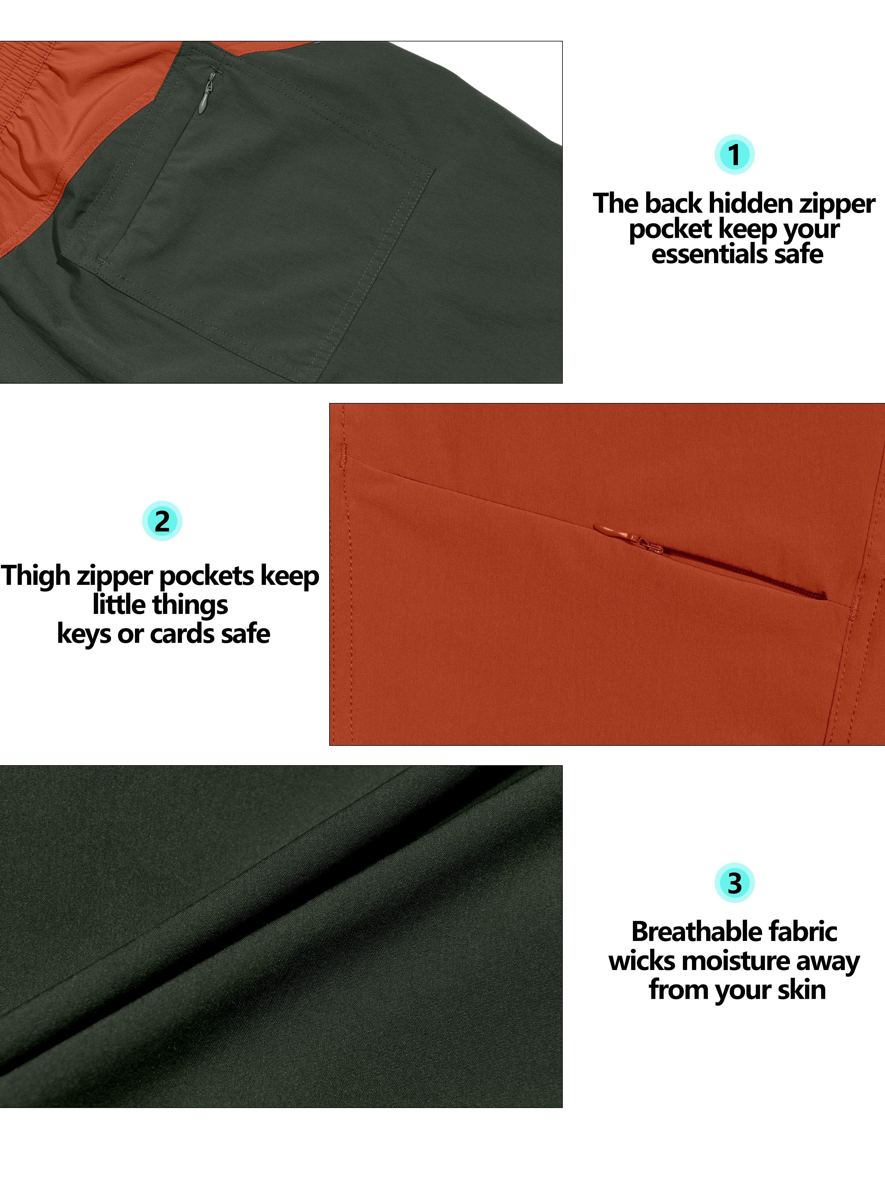 Men's Quick Dry 3/4 Pants Capri Shorts 